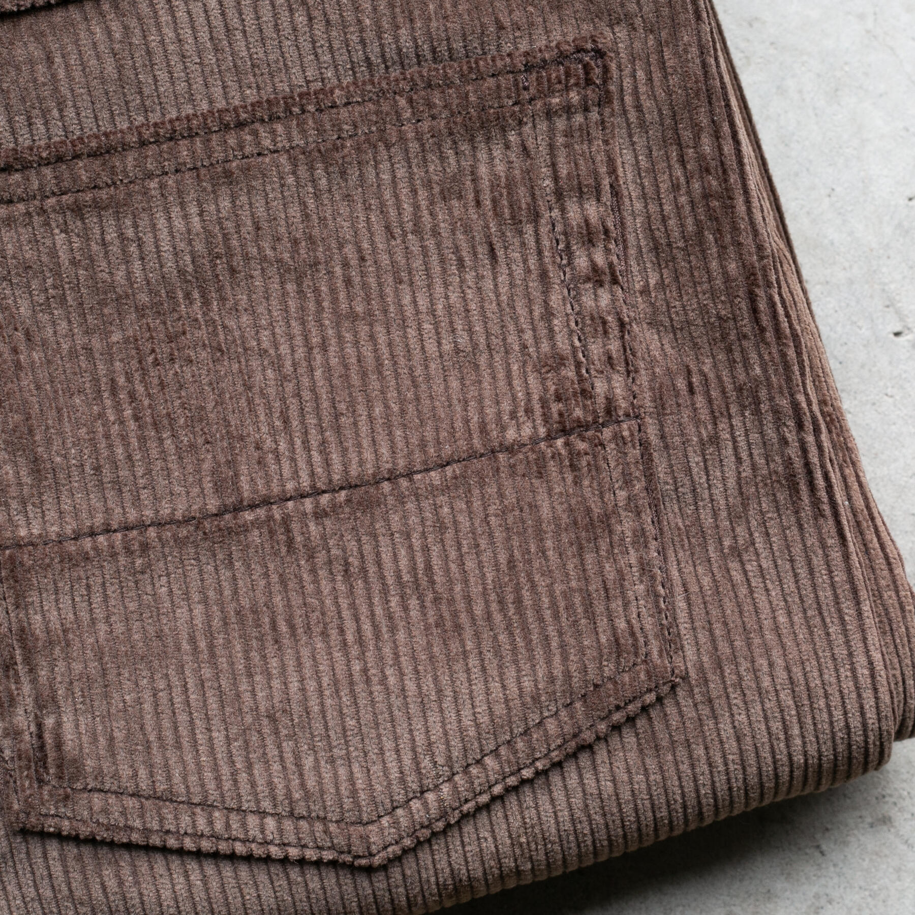 gustin #344 japan chunky cord 5 pocket - brown