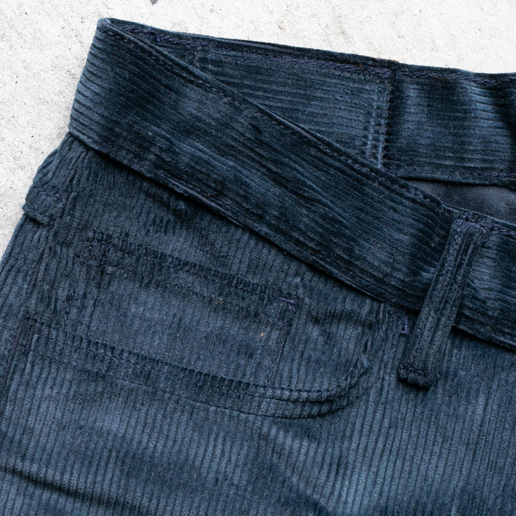 gustin #346 japan chunky cord 5 pocket - navy