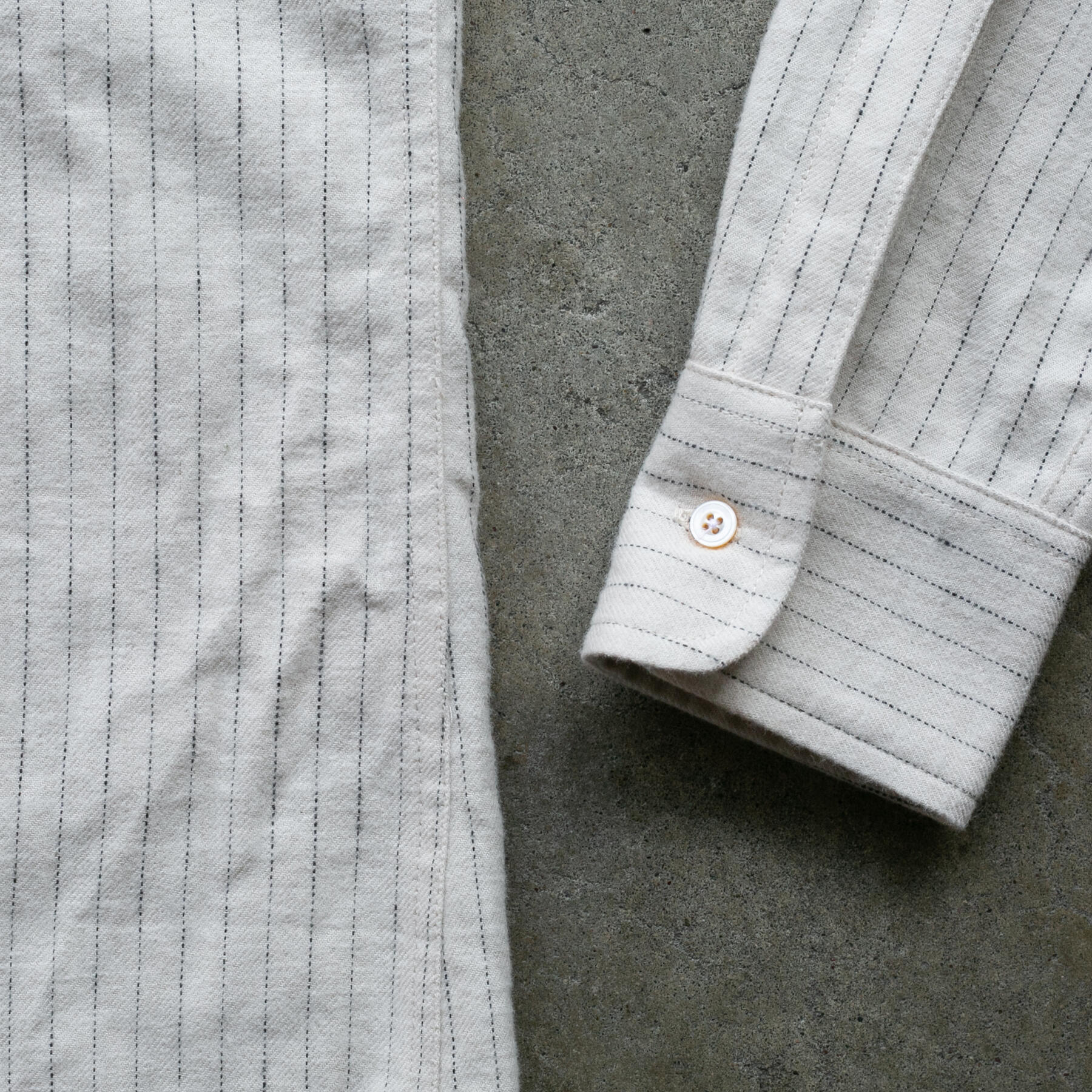 gustin #1191 ultrasoft ticking stripe - white