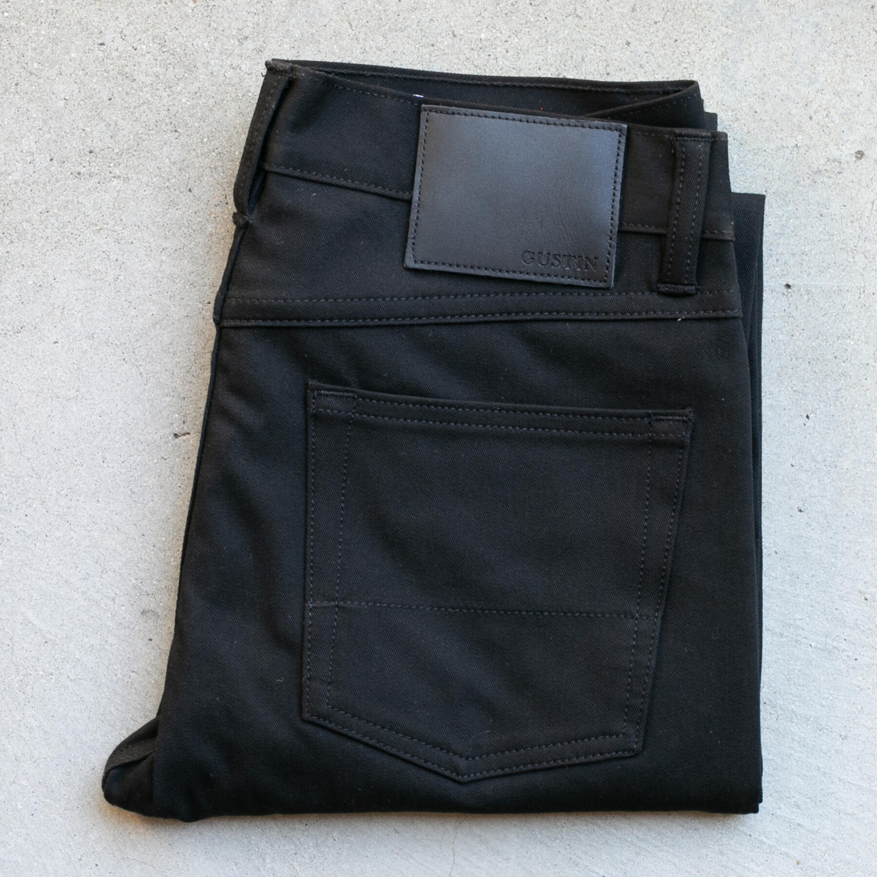 gustin #350 4 way stretch twill - black