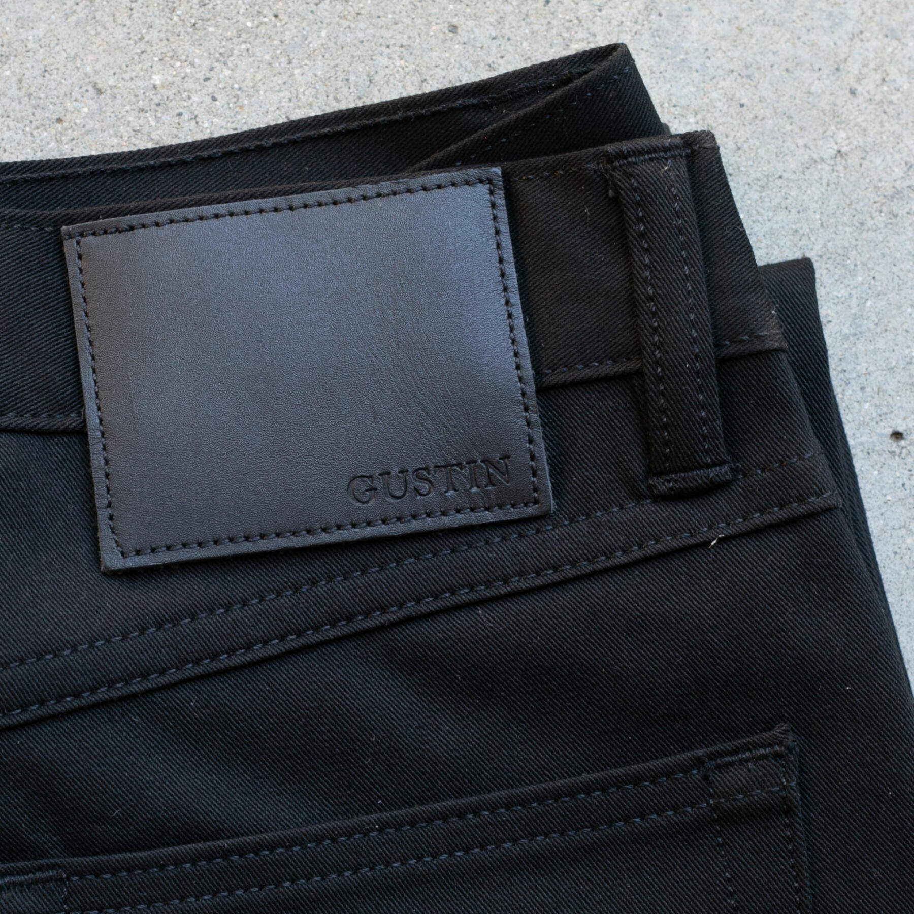 gustin #350 4 way stretch twill - black