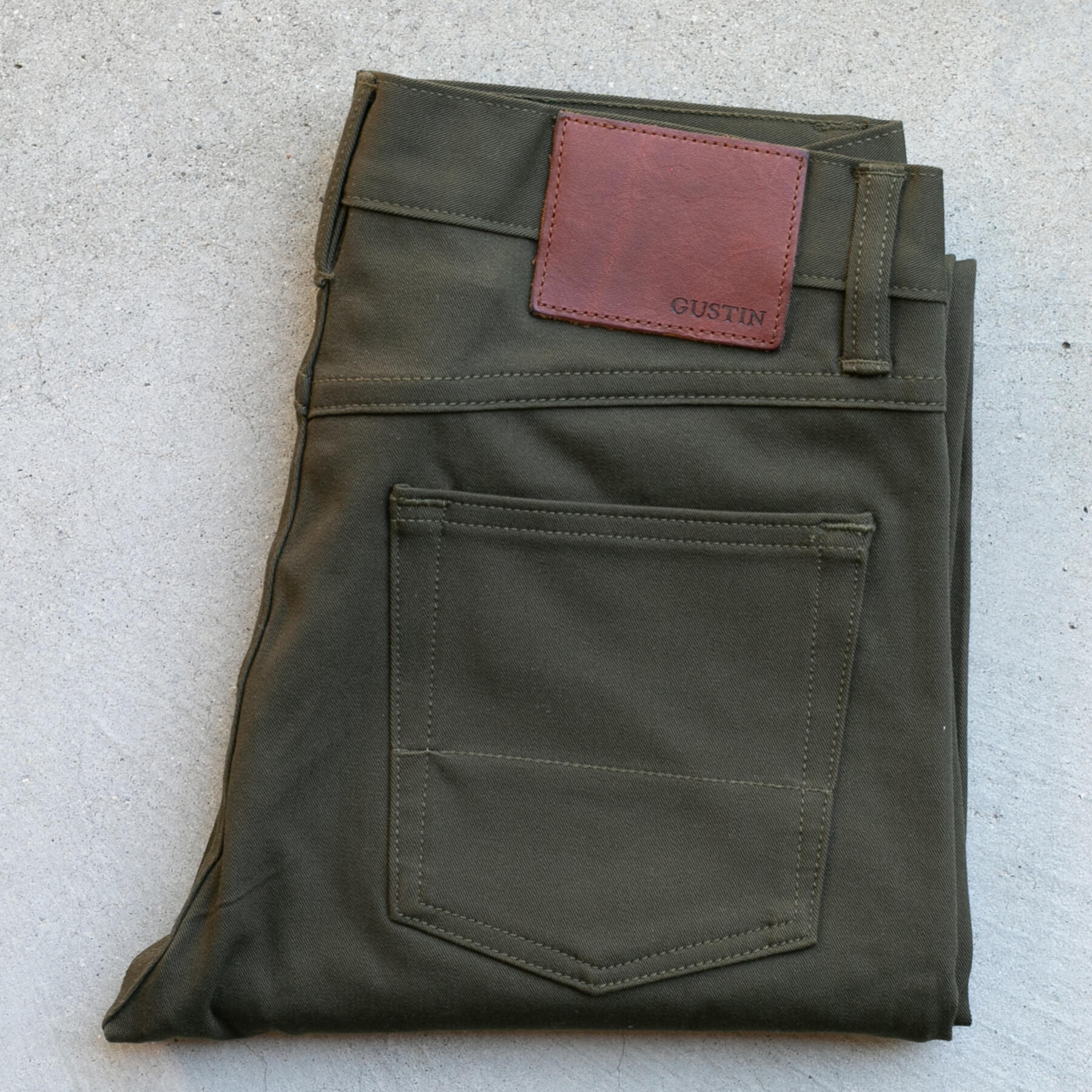 gustin #349 4 way stretch twill - olive