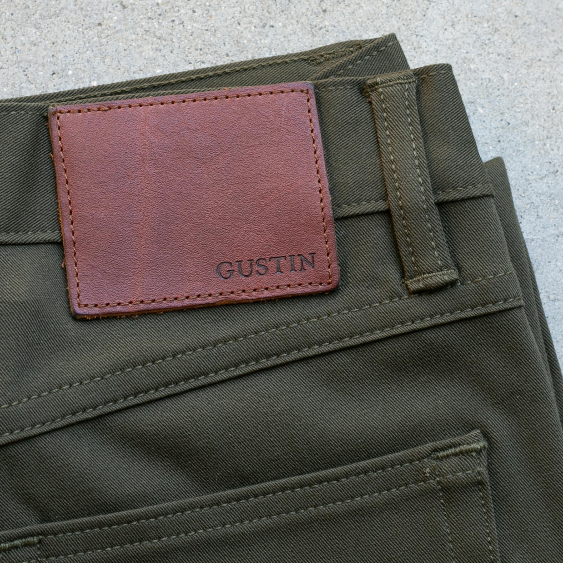 gustin #349 4 way stretch twill - olive