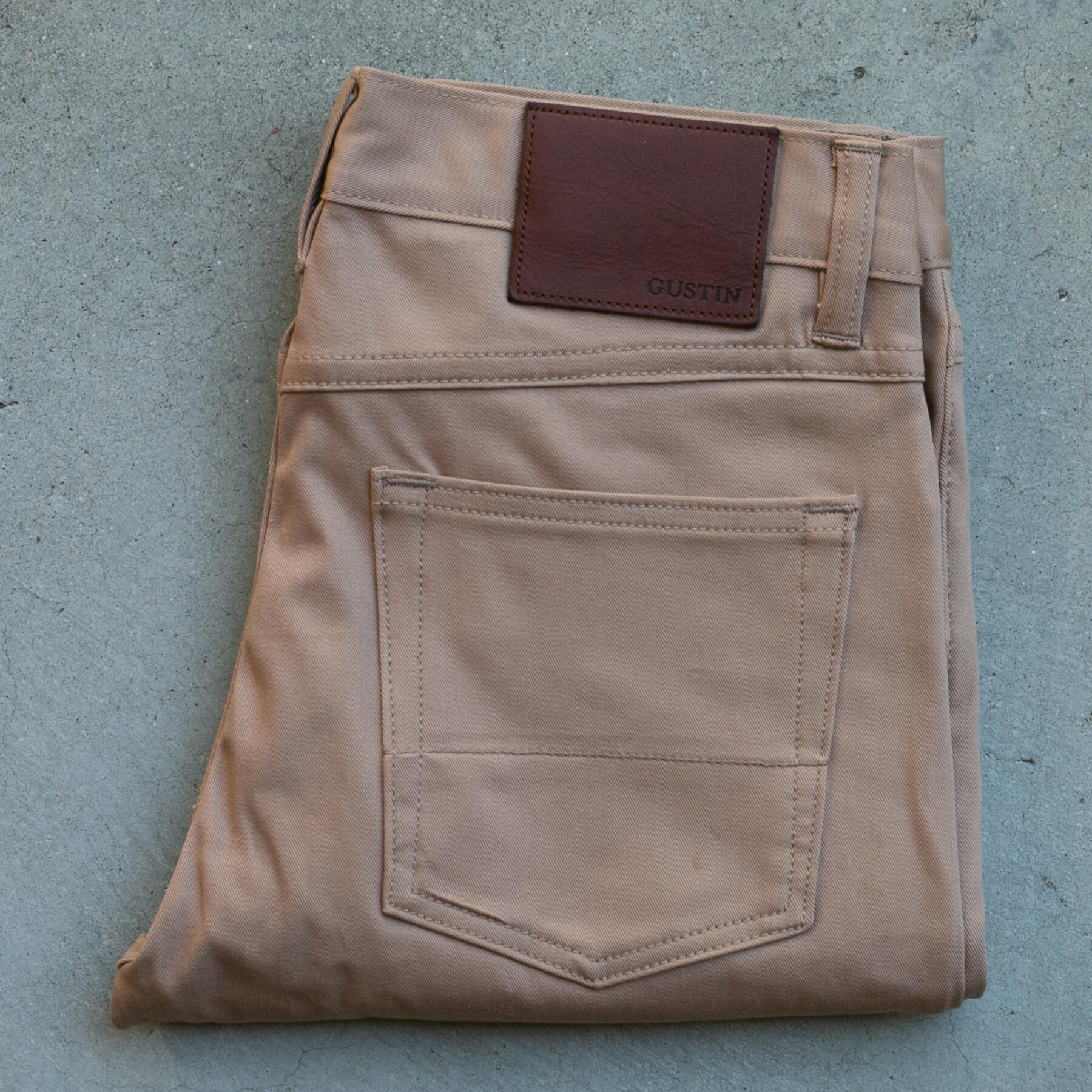 gustin #347 4 way stretch twill - khaki