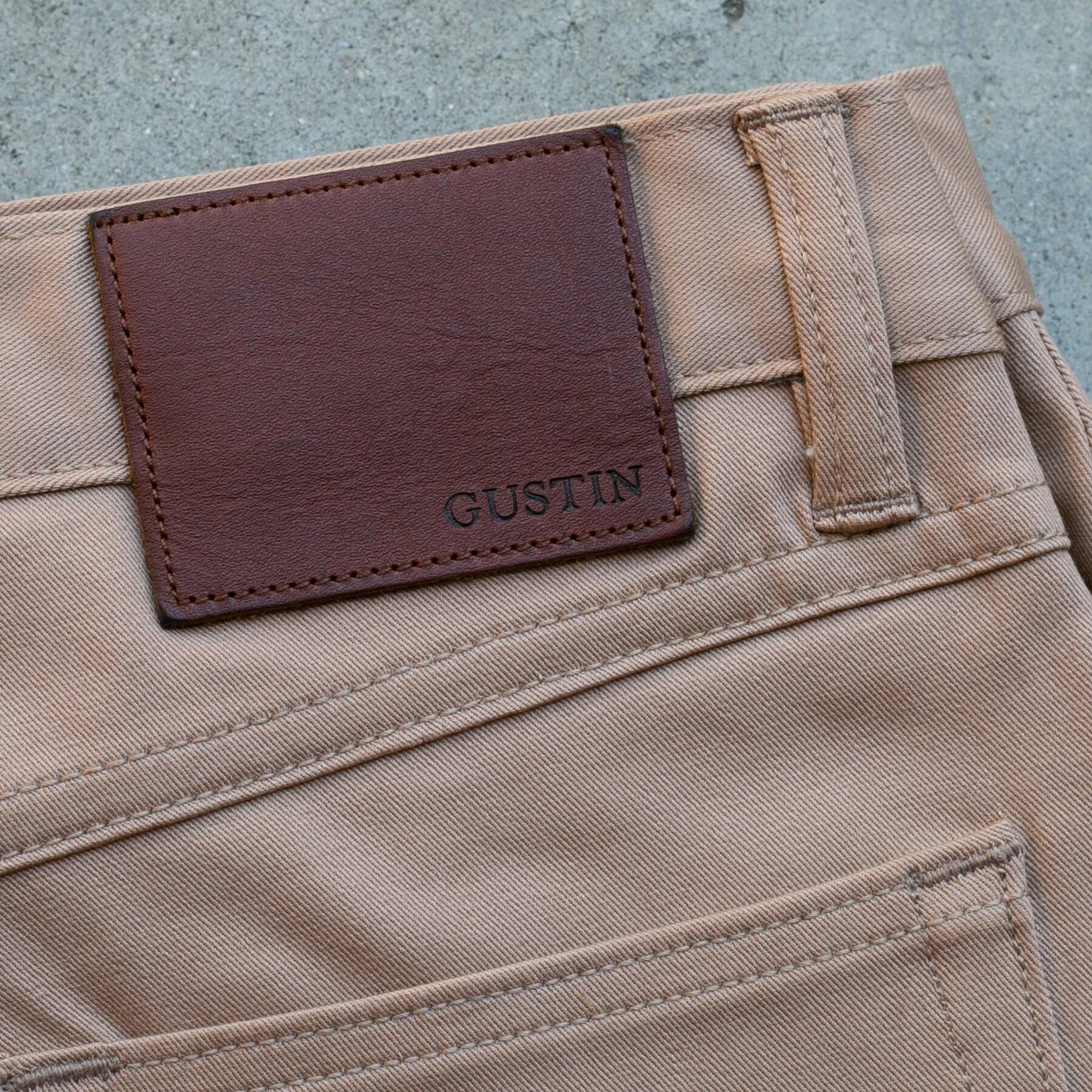 gustin #347 4 way stretch twill - khaki