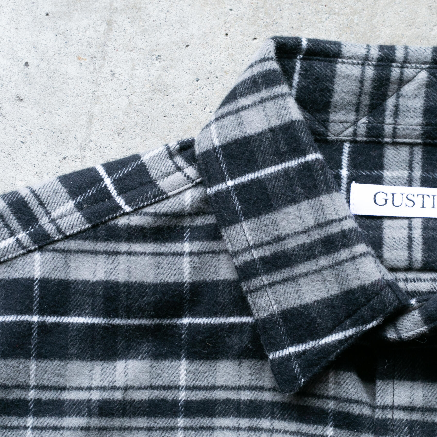 gustin #1195 japan vivid flannel - steel black