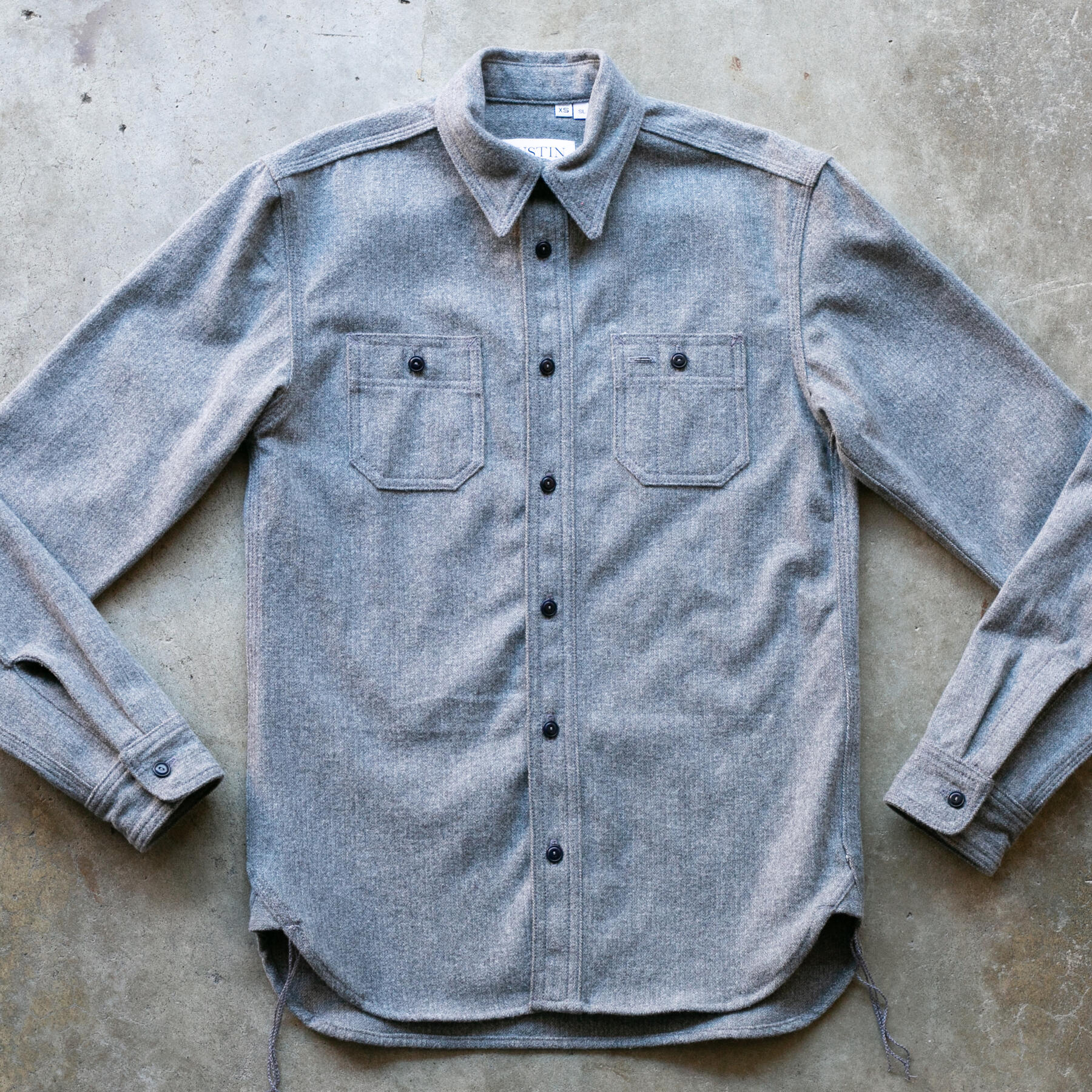 gustin #167 japan steel felt workshirt