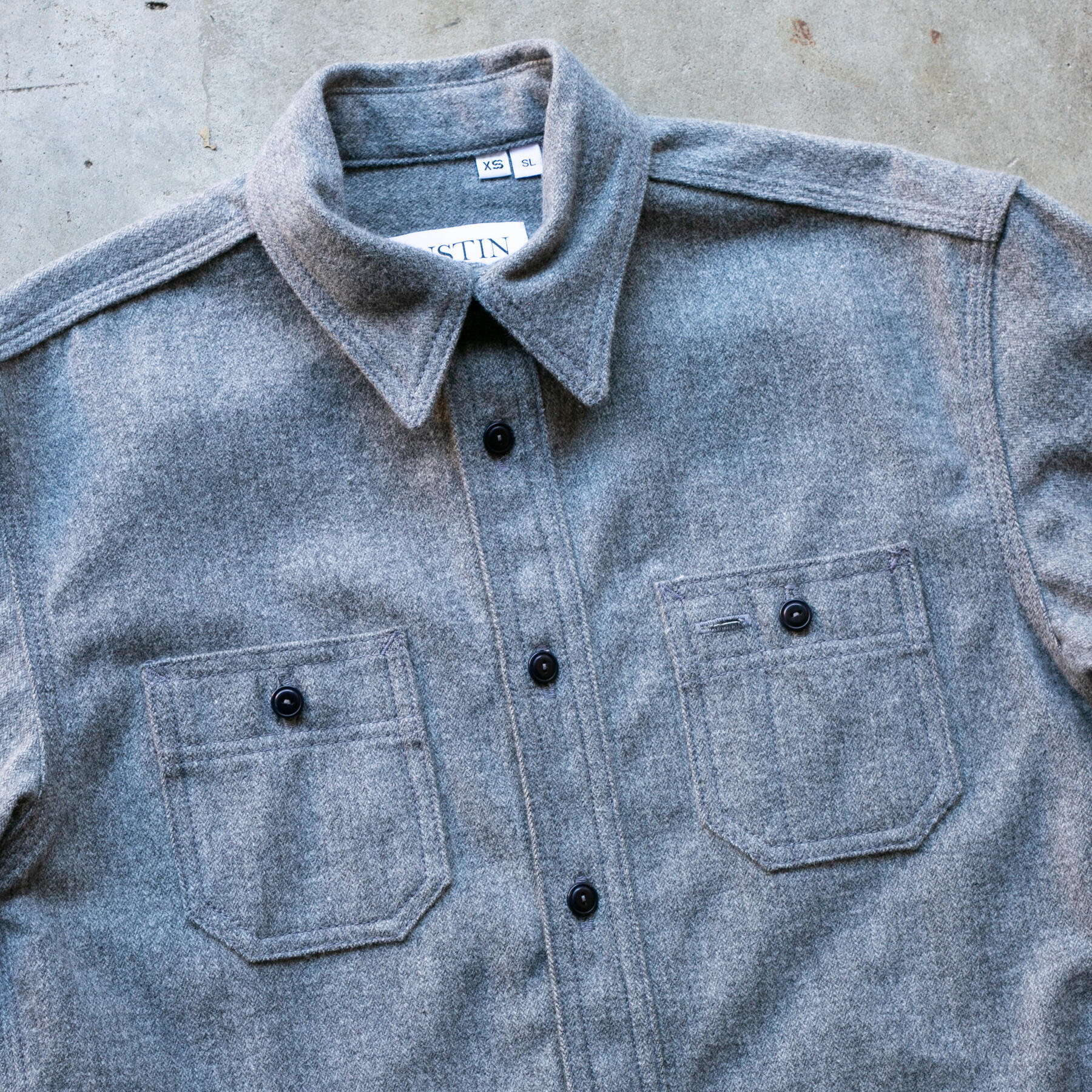 gustin #167 japan steel felt workshirt