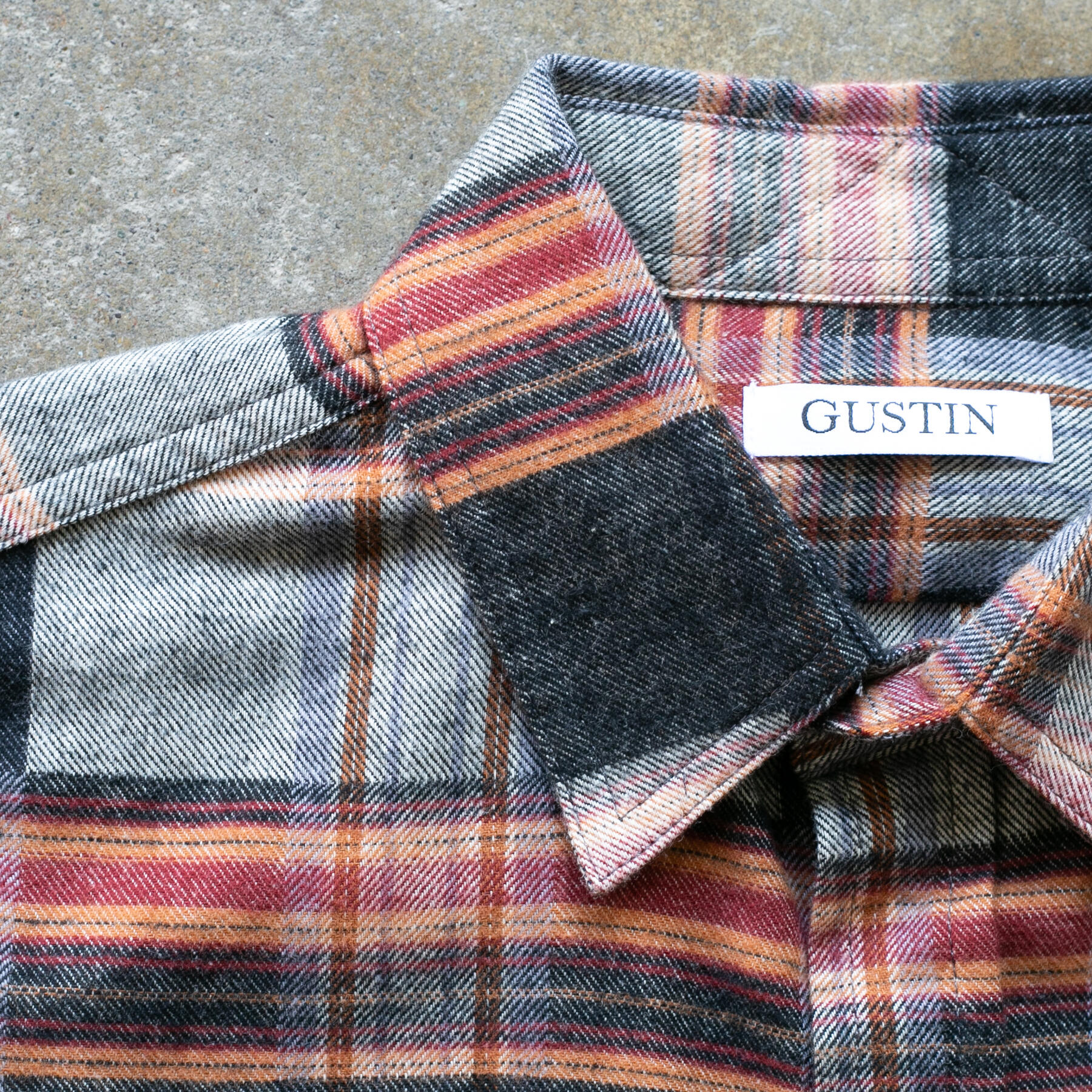 gustin #1199 air flannel - black ember