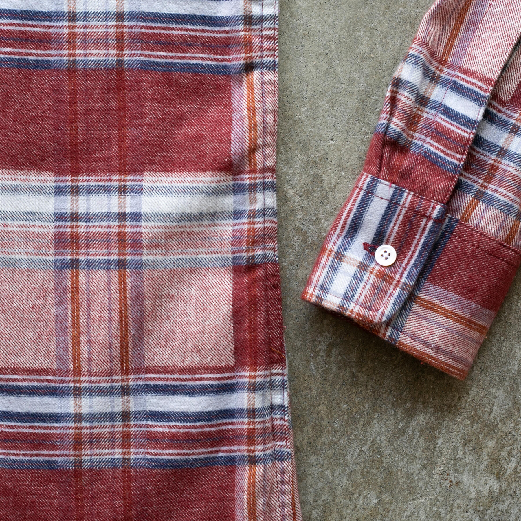 gustin #1200 air flannel - red white