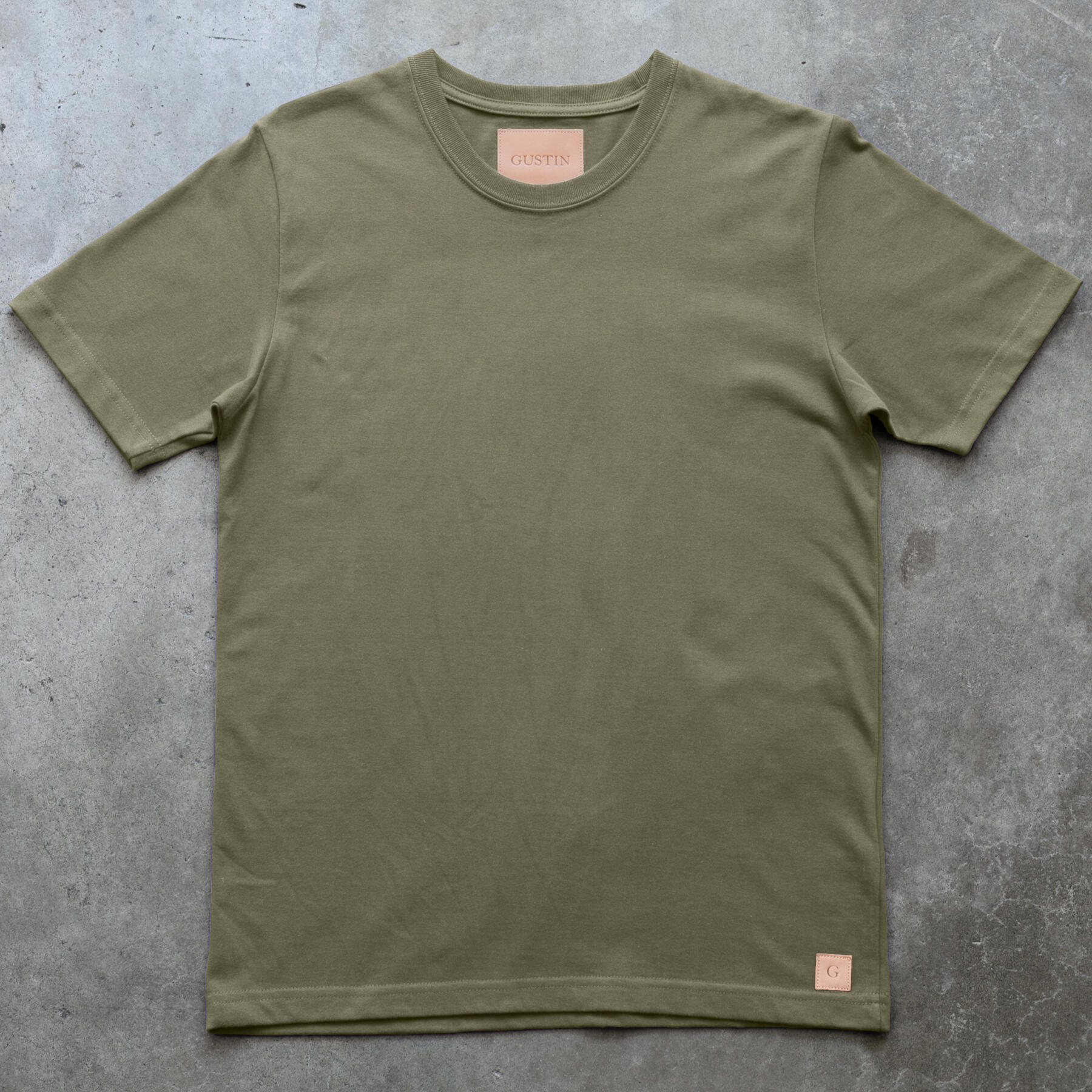 gustin vintage heavyweight t-shirt desert shades