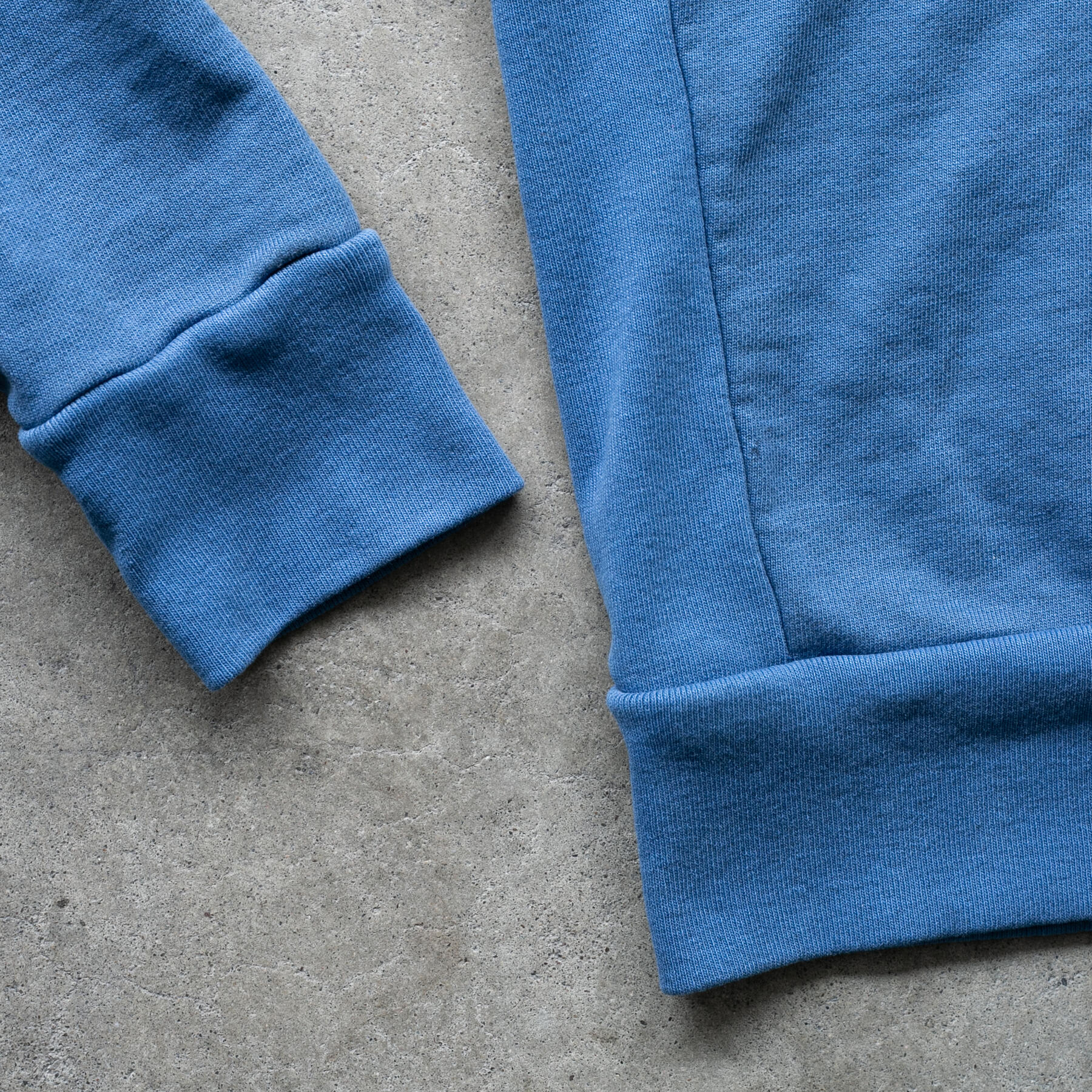 gustin shawl collar french terry - vintage royal
