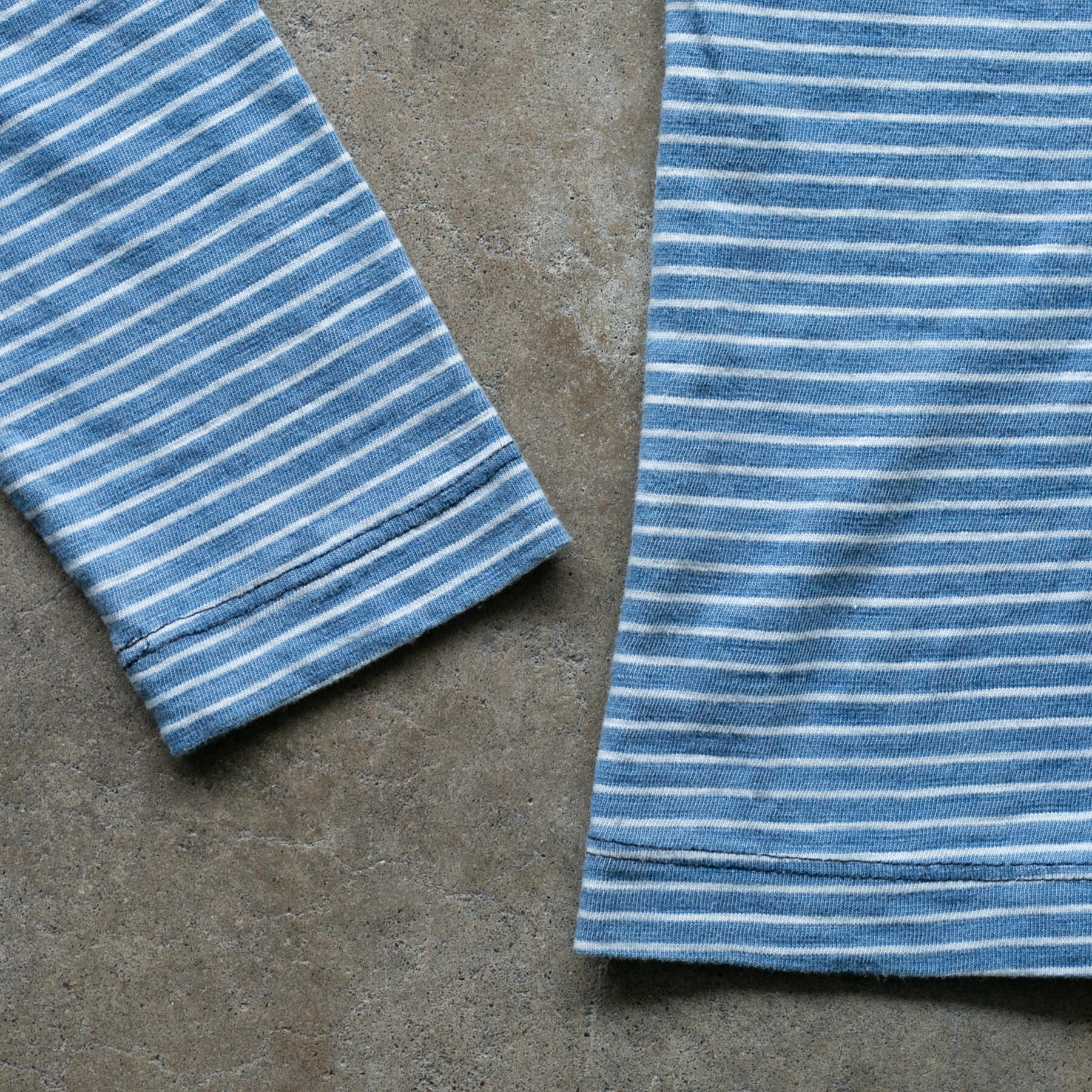 gustin indigo stripe pocket crew 2 pack