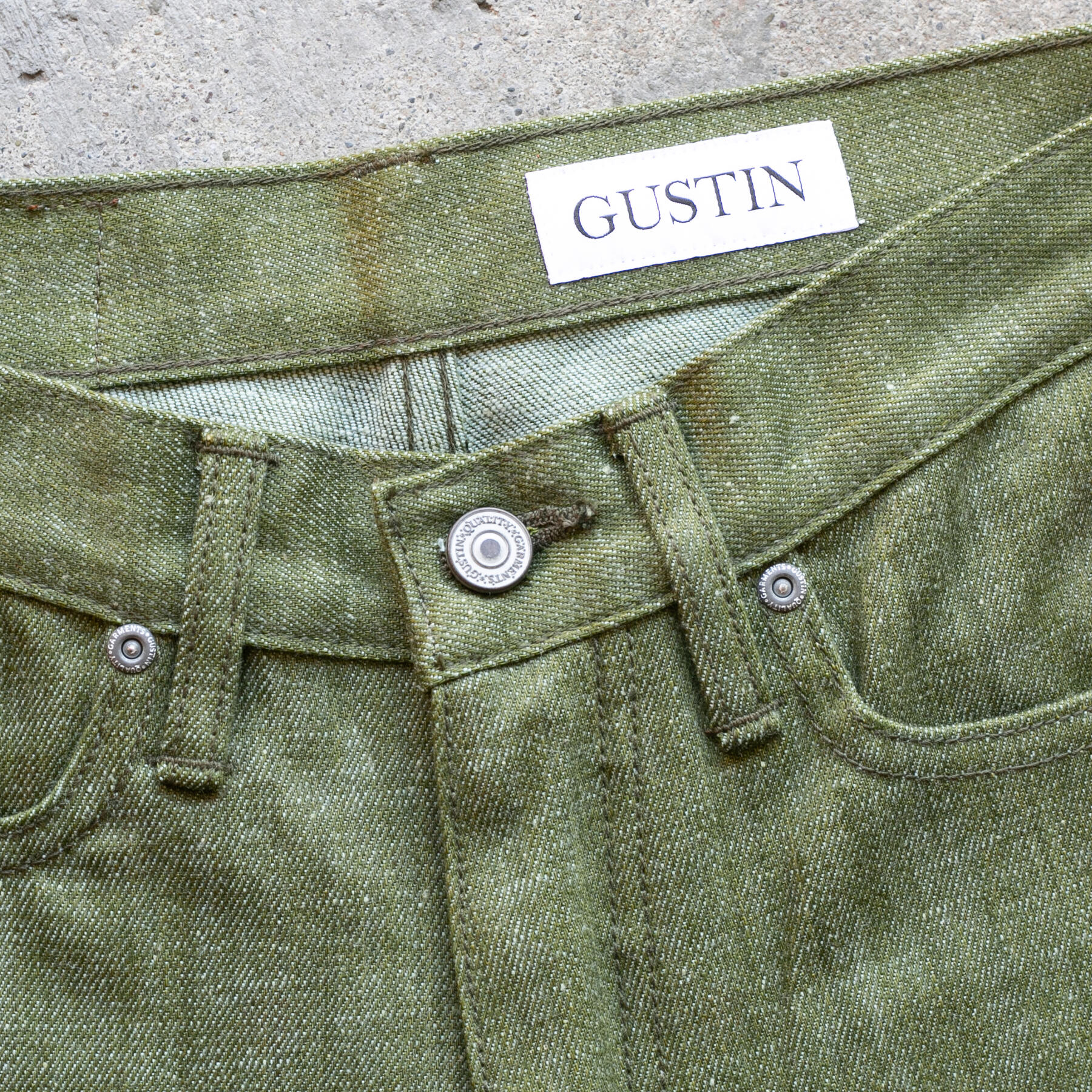 gustin #576 monster moss selvedge