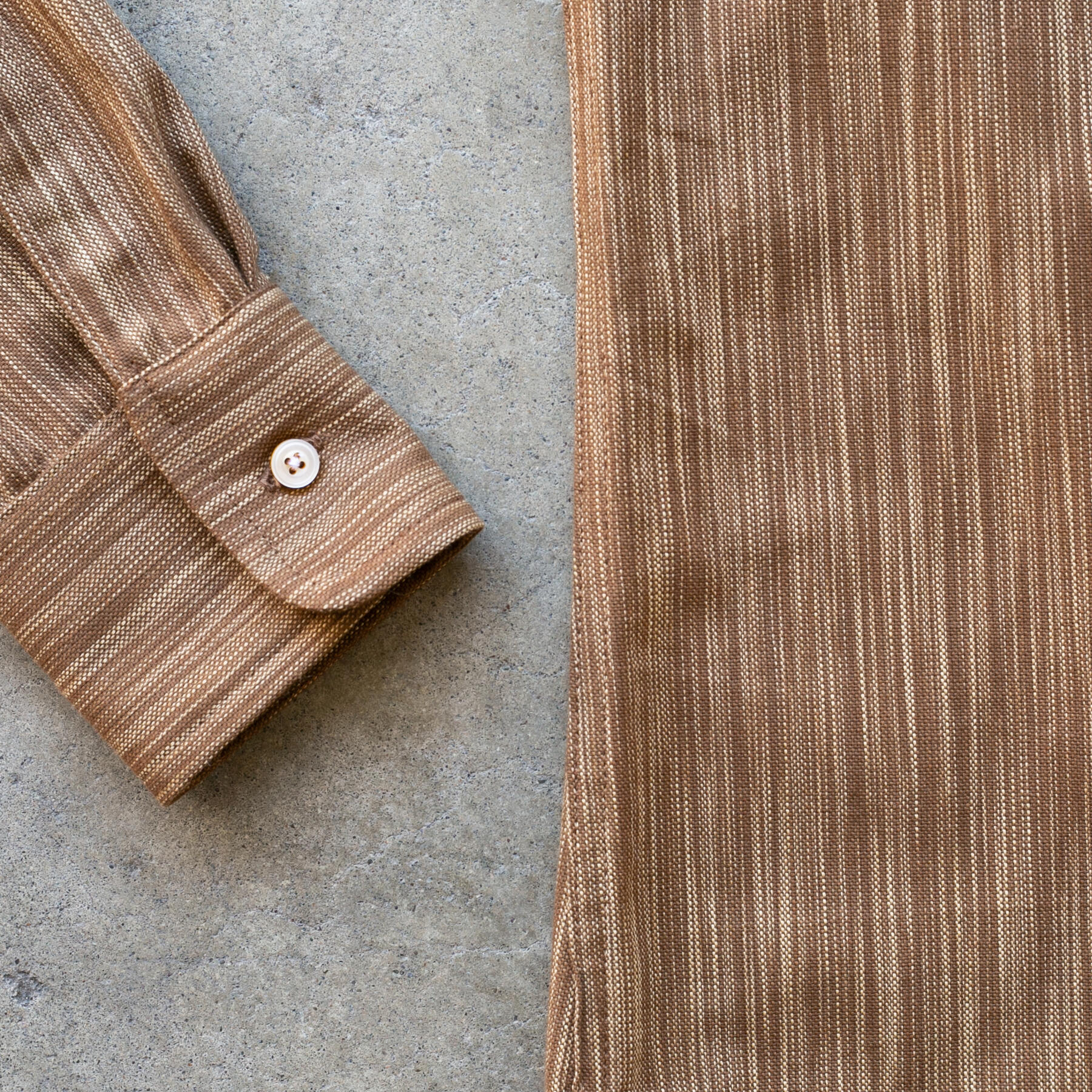 gustin #1201 super slub shirt - wood