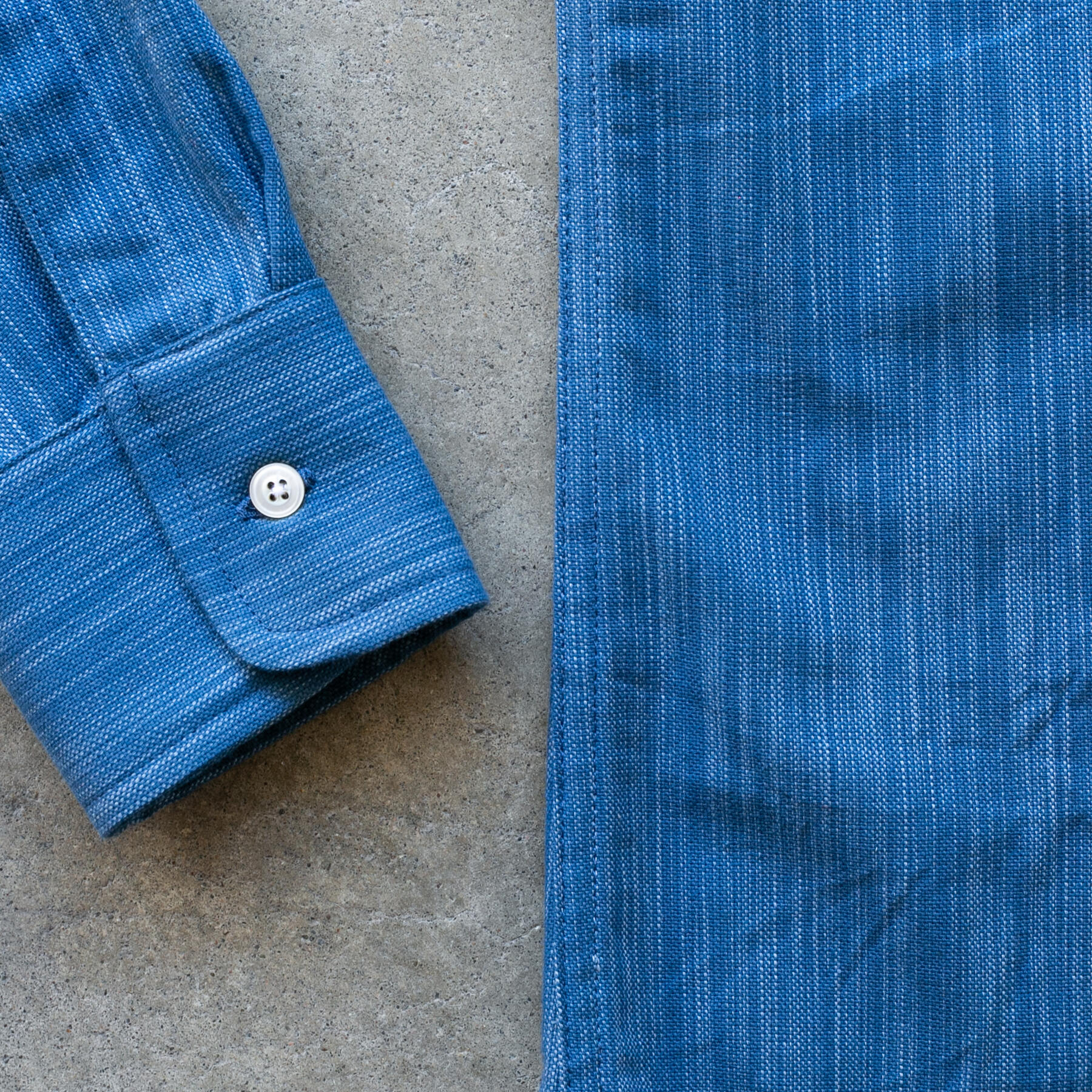 gustin #1203 super slub shirt - ocean