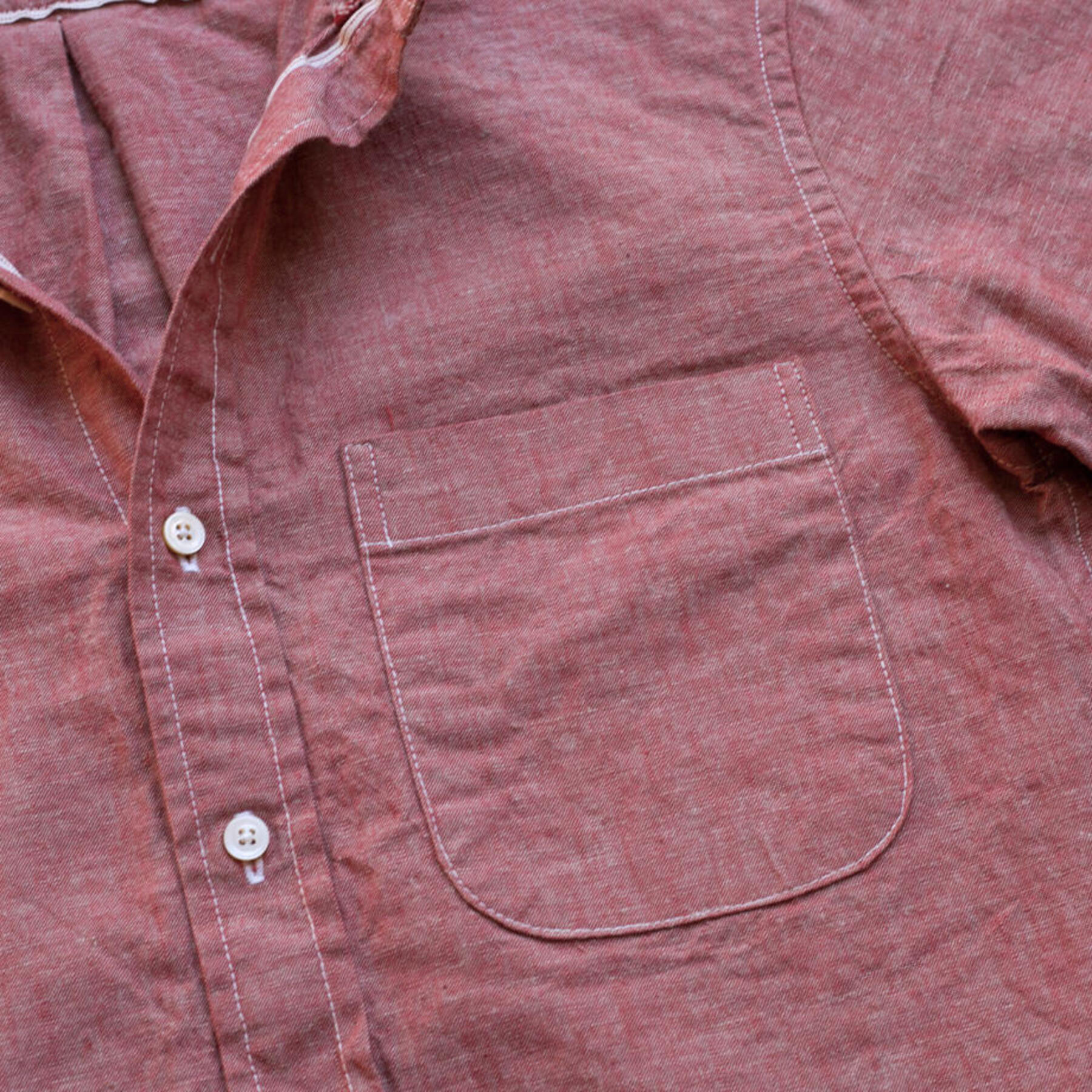 gustin #769 vintage red selvedge chambray