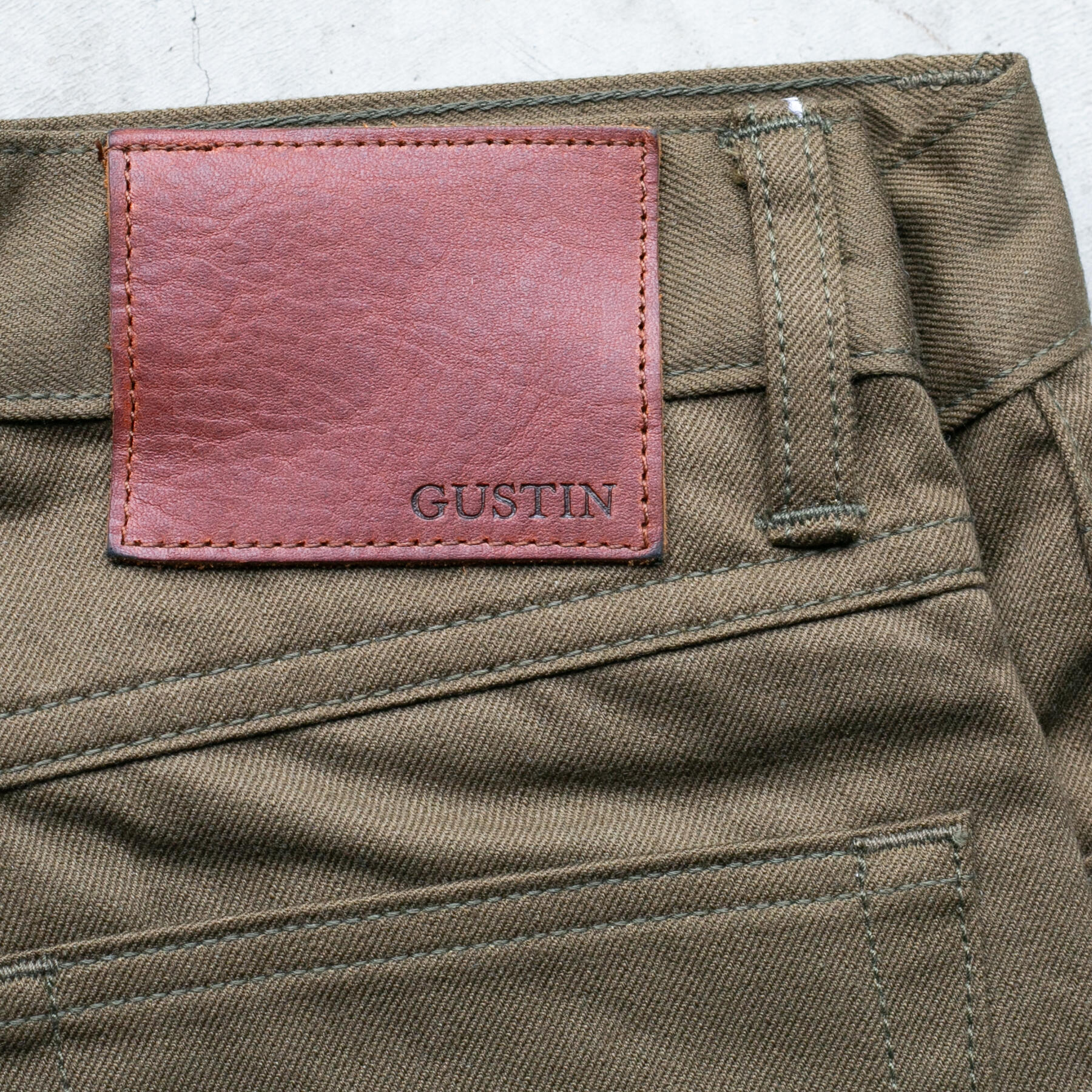 gustin #353 m52 repro french serge 5 pocket - olive