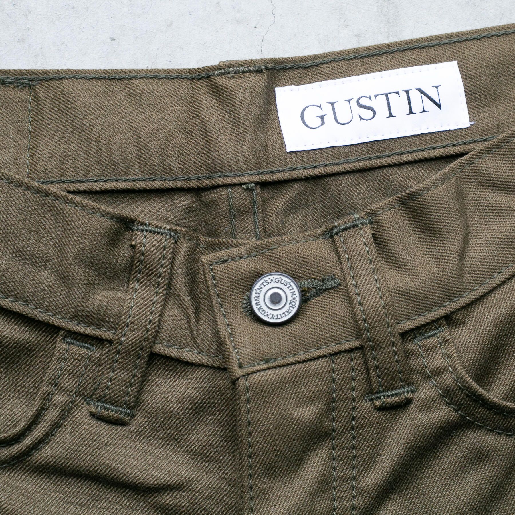 gustin #353 m52 repro french serge 5 pocket - olive