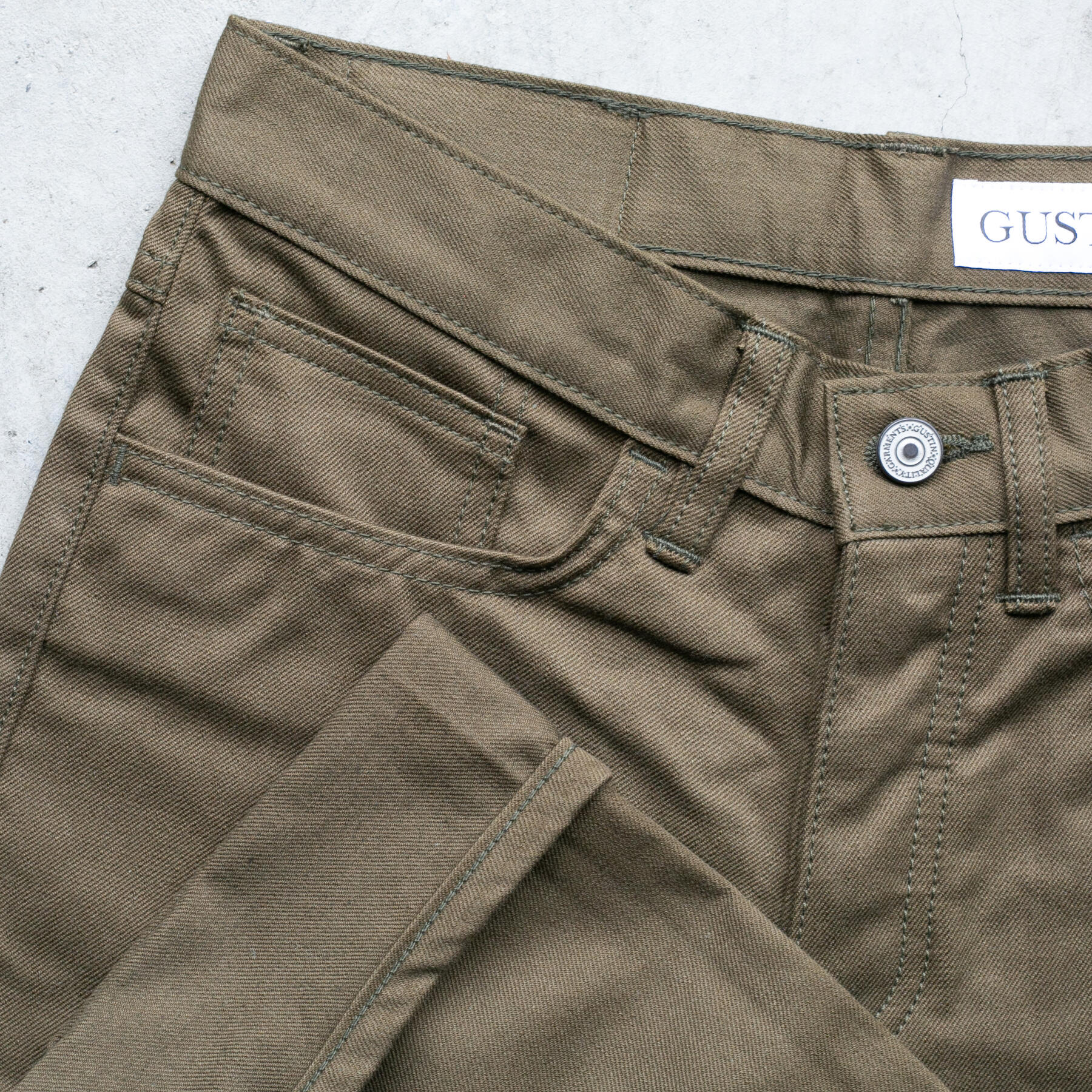 gustin #353 m52 repro french serge 5 pocket - olive
