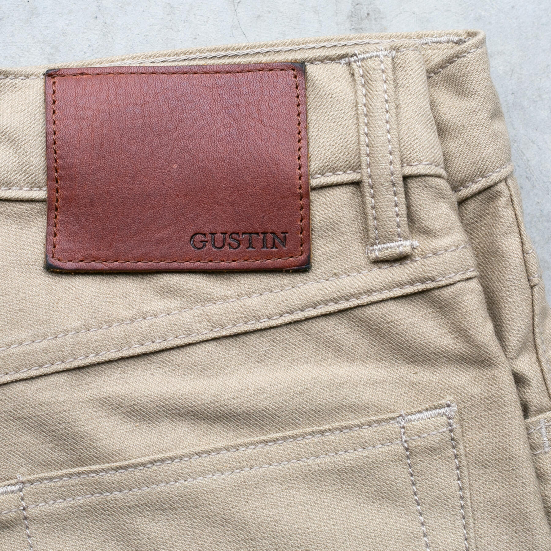 gustin #354 m52 repro french serge 5 pocket - khaki