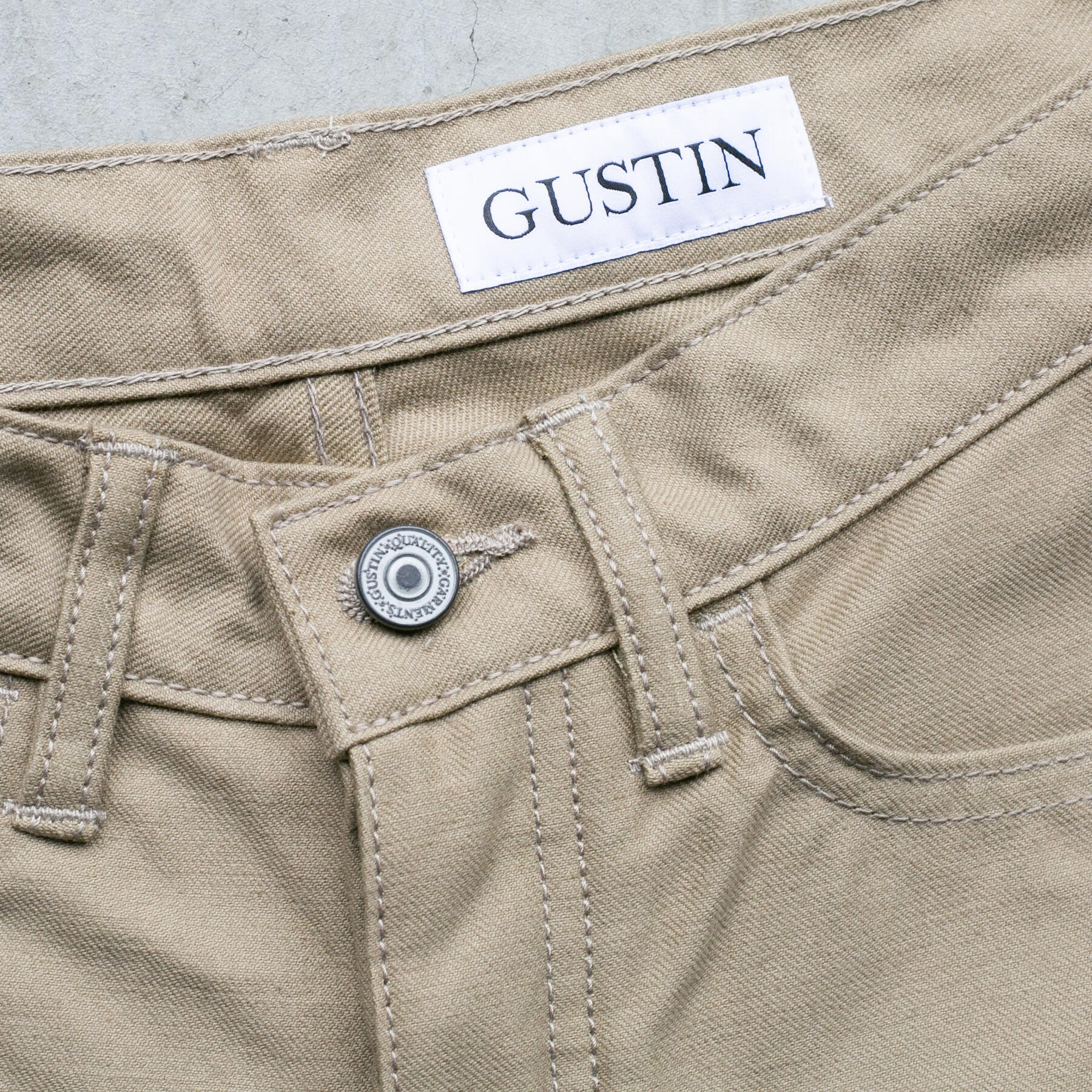 gustin #354 m52 repro french serge 5 pocket - khaki