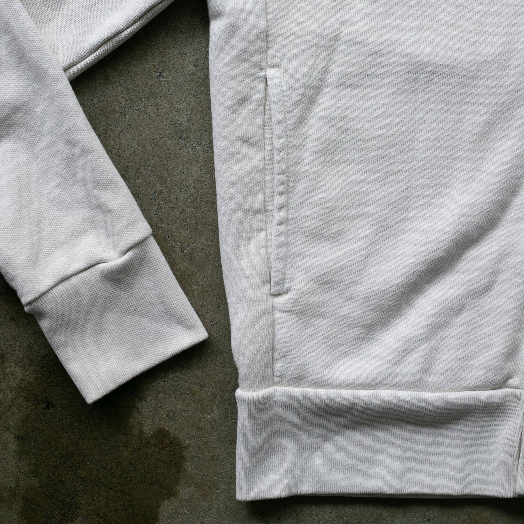 gustin french terry cardigan - natural
