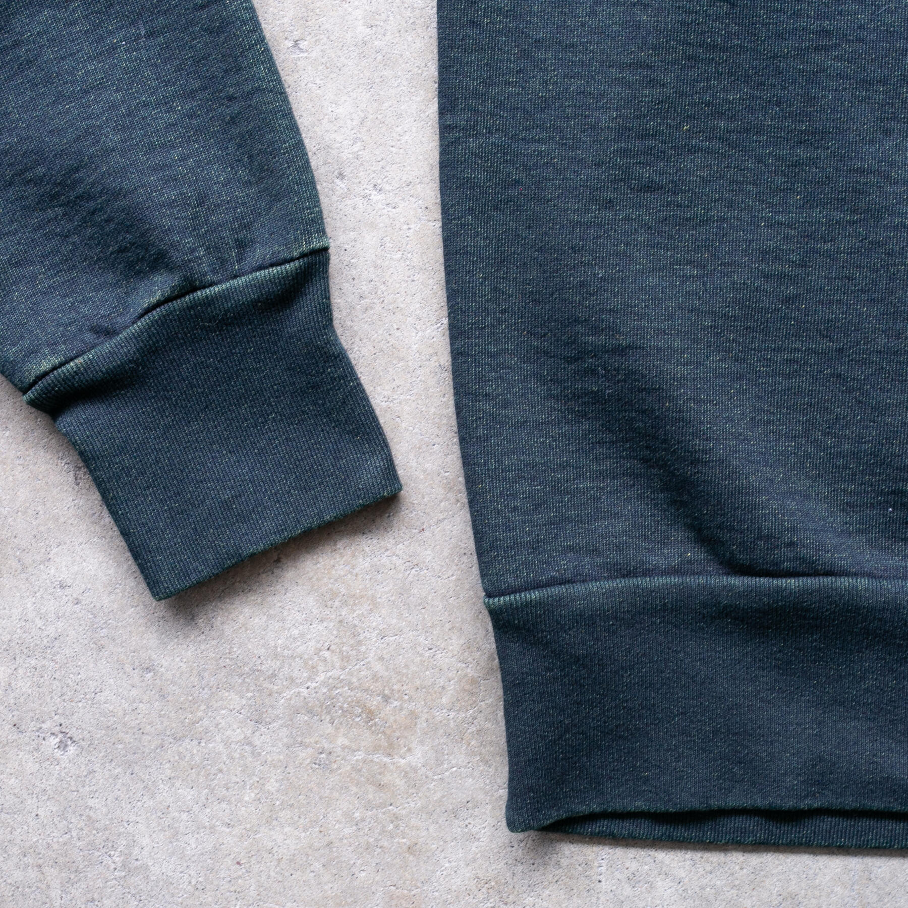 gustin overdye indigo pocket sweatshirt - school bus