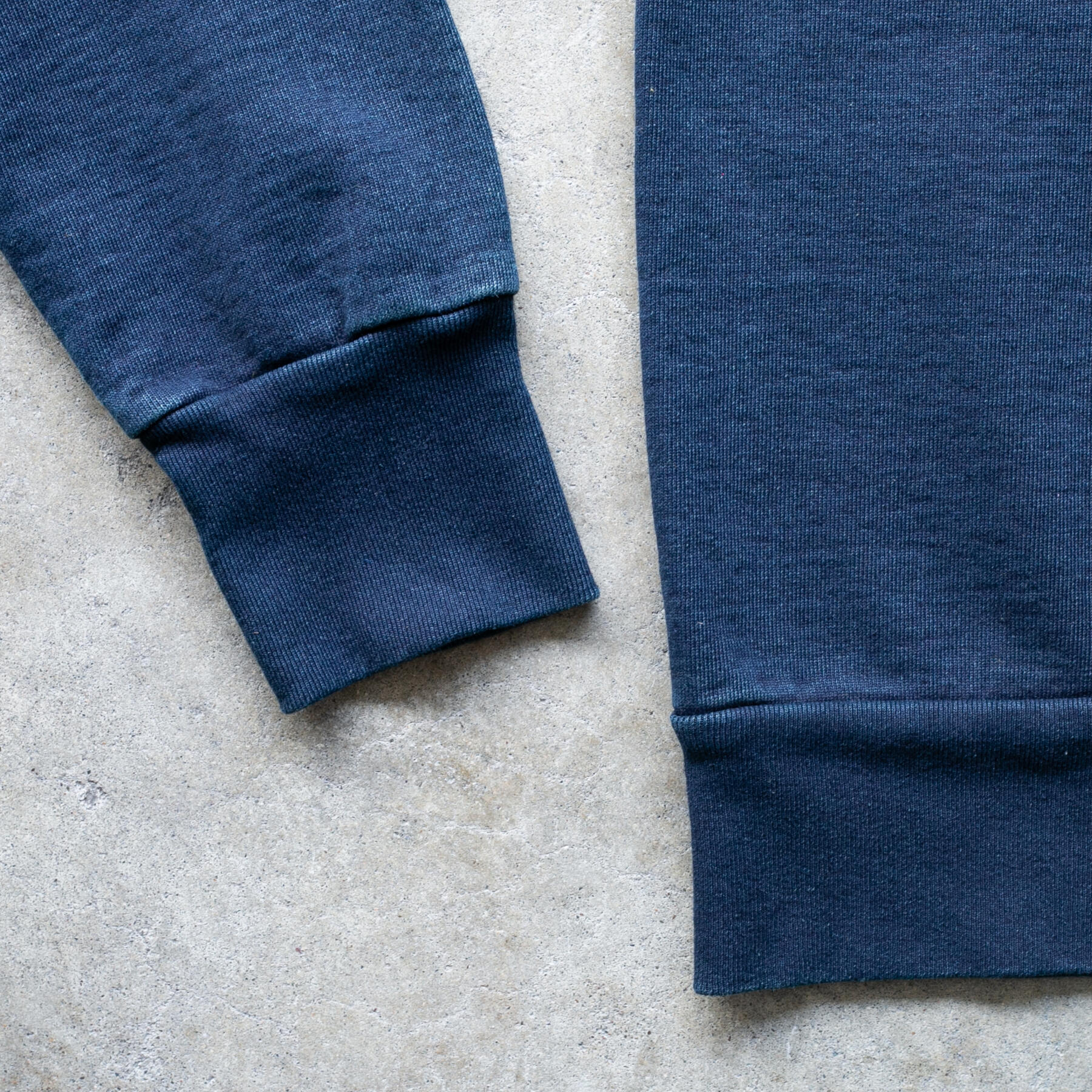 gustin overdye indigo pocket sweatshirt - olive