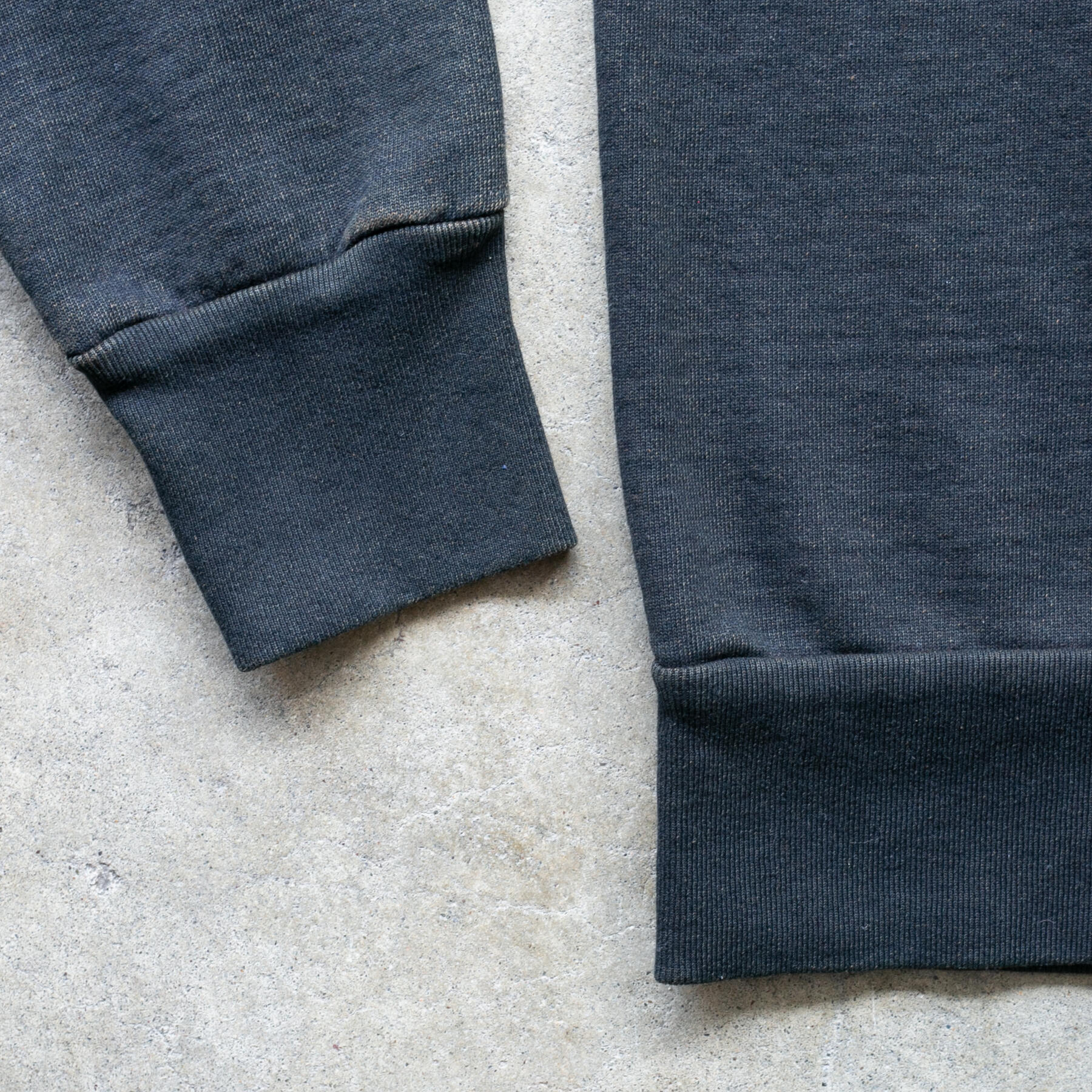 gustin overdye indigo pocket sweatshirt - rust