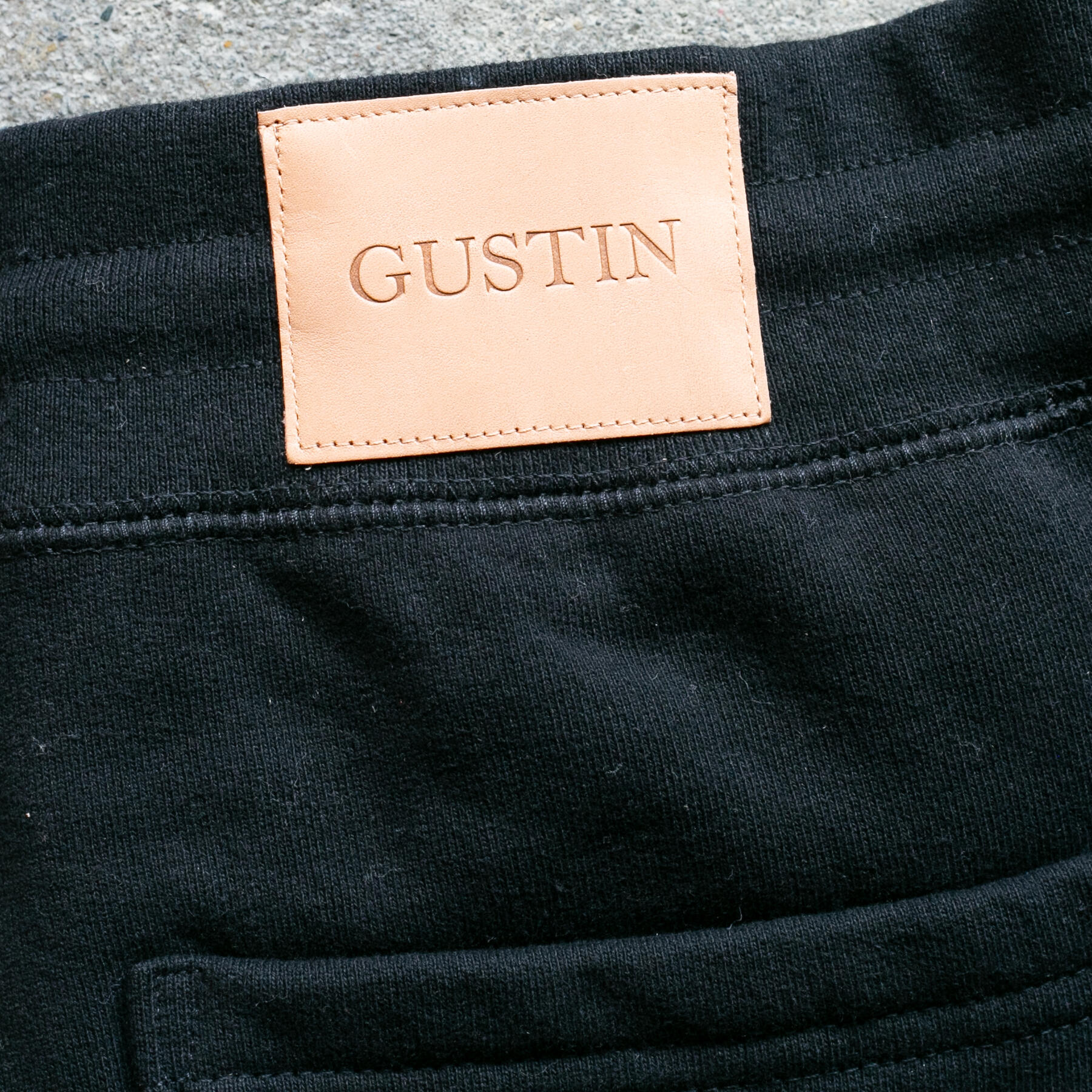 gustin vintage heavyweight sweatpants - black