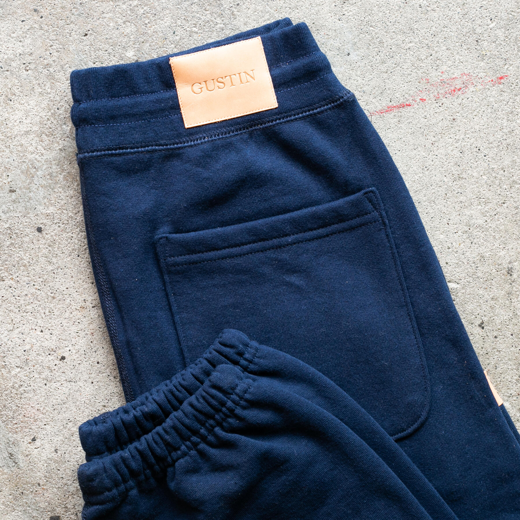 gustin vintage heavyweight sweatpants - navy
