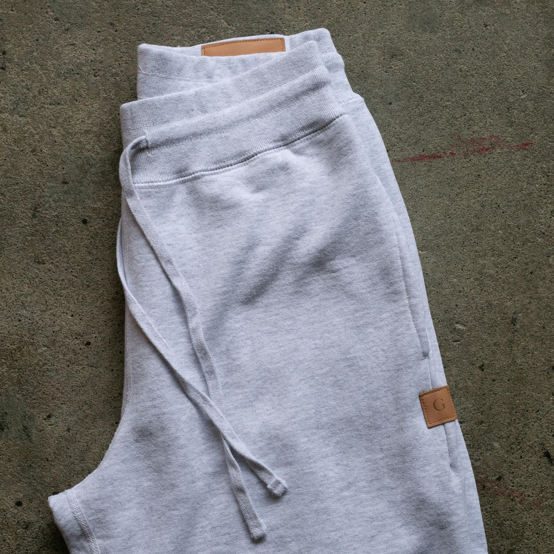 gustin vintage heavyweight sweatpants - smoke