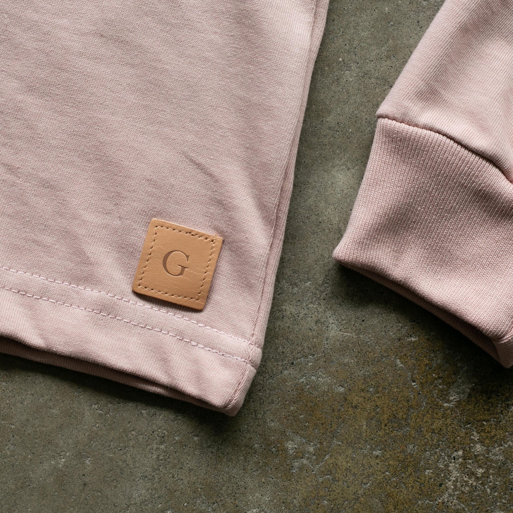 gustin vintage heavyweight long sleeve t-shirt 2 pack (faded rose)