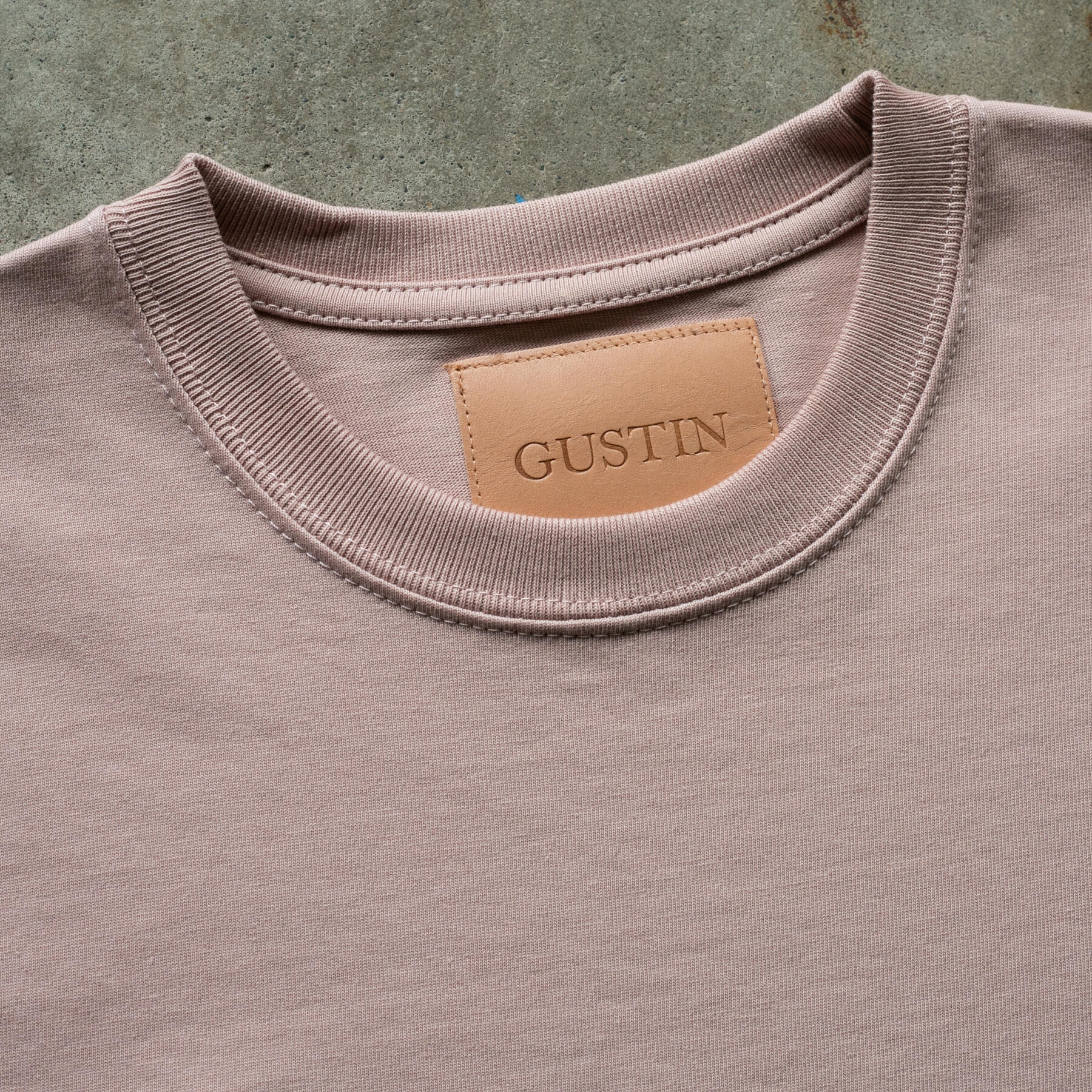 gustin vintage heavyweight long sleeve t-shirt 2 pack (faded rose)