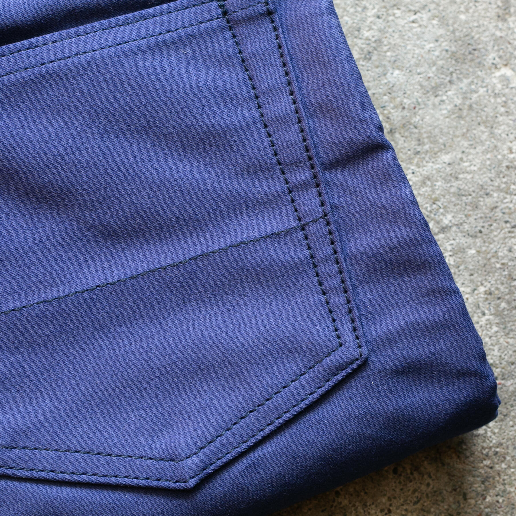 gustin #357 repro french worker moleskin 5 pocket - navy