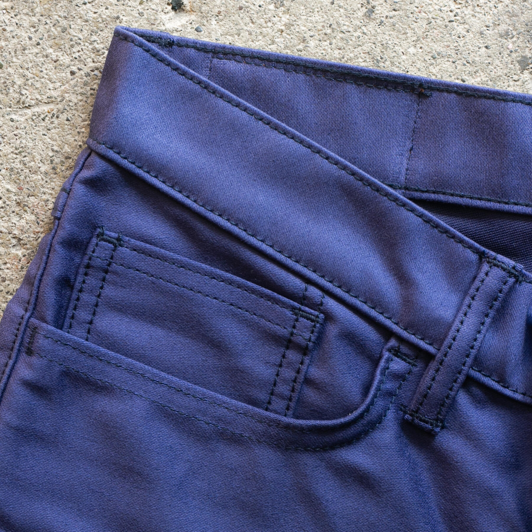 gustin #357 repro french worker moleskin 5 pocket - navy