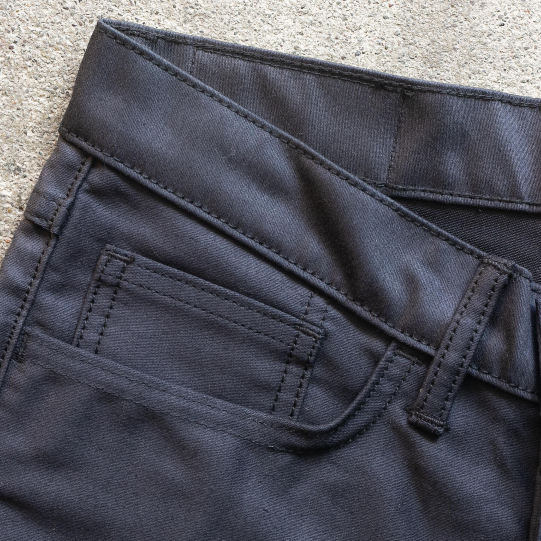 gustin #358 repro french worker moleskin 5 pocket - black