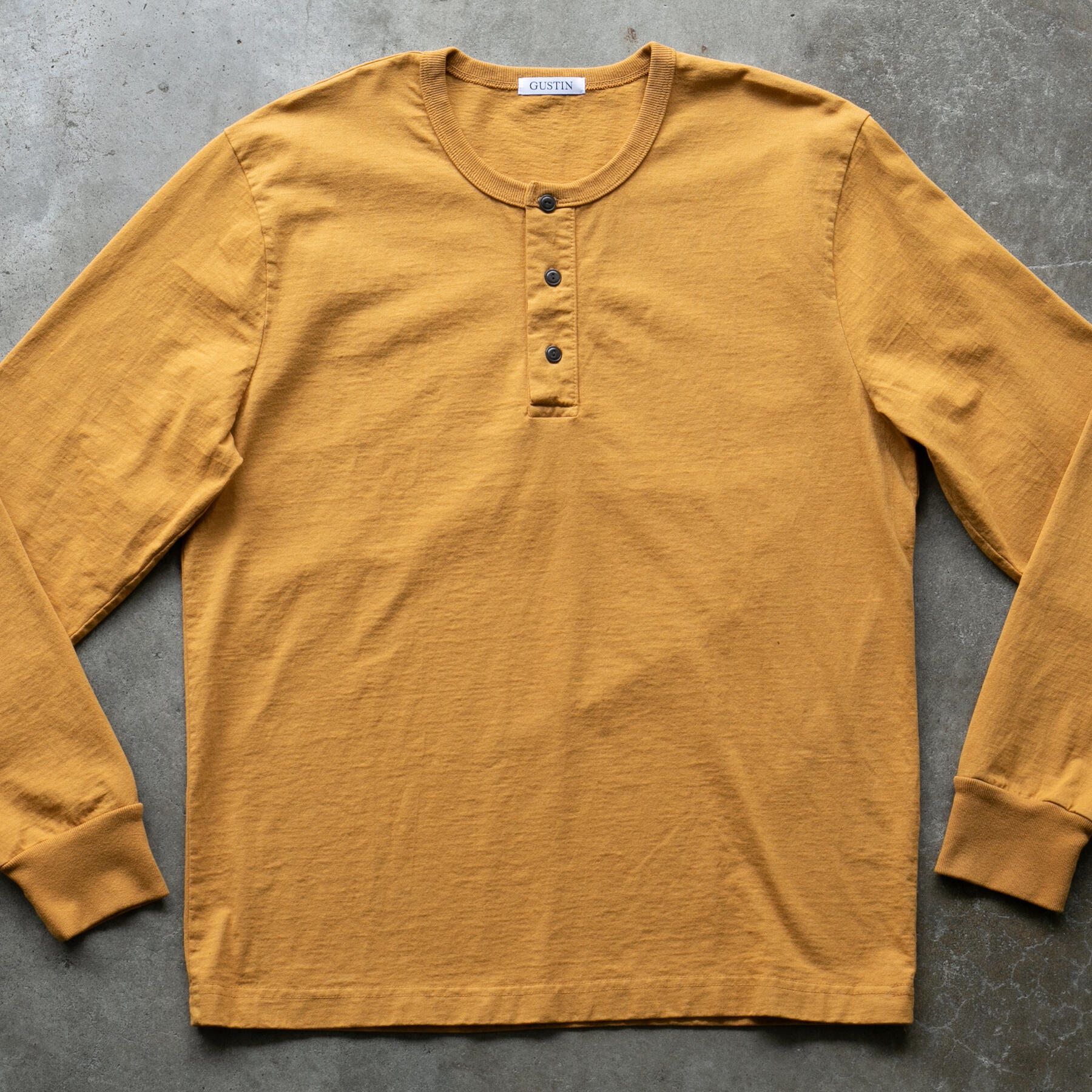 gustin american heavy henley - marigold