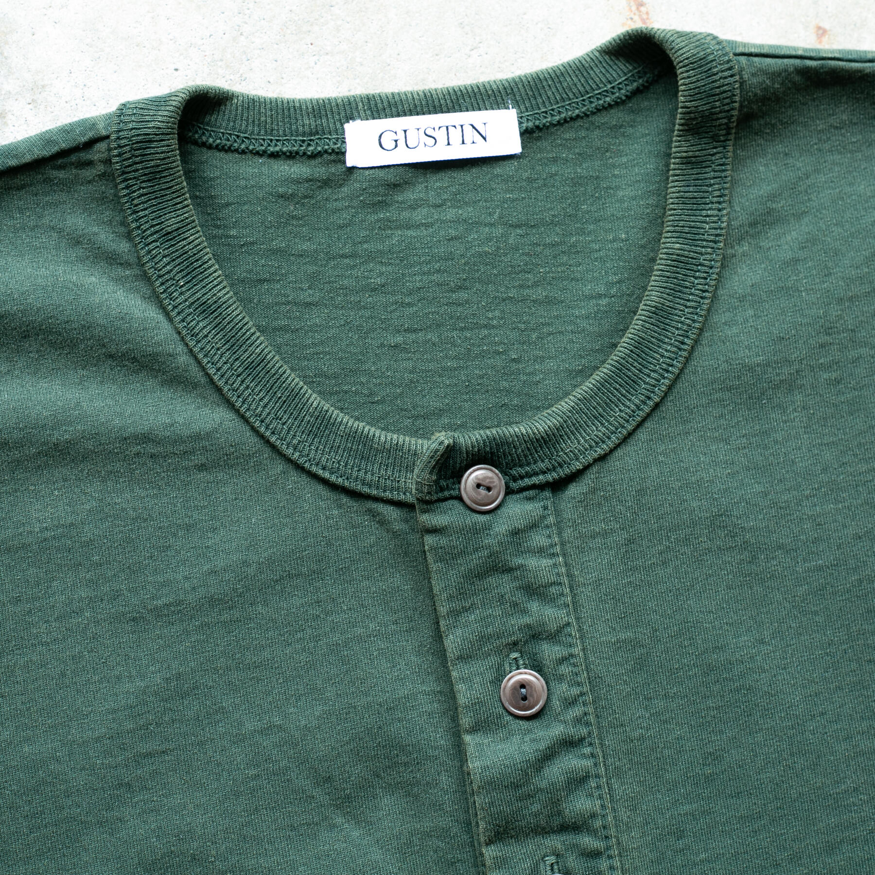 gustin american heavy henley - forest