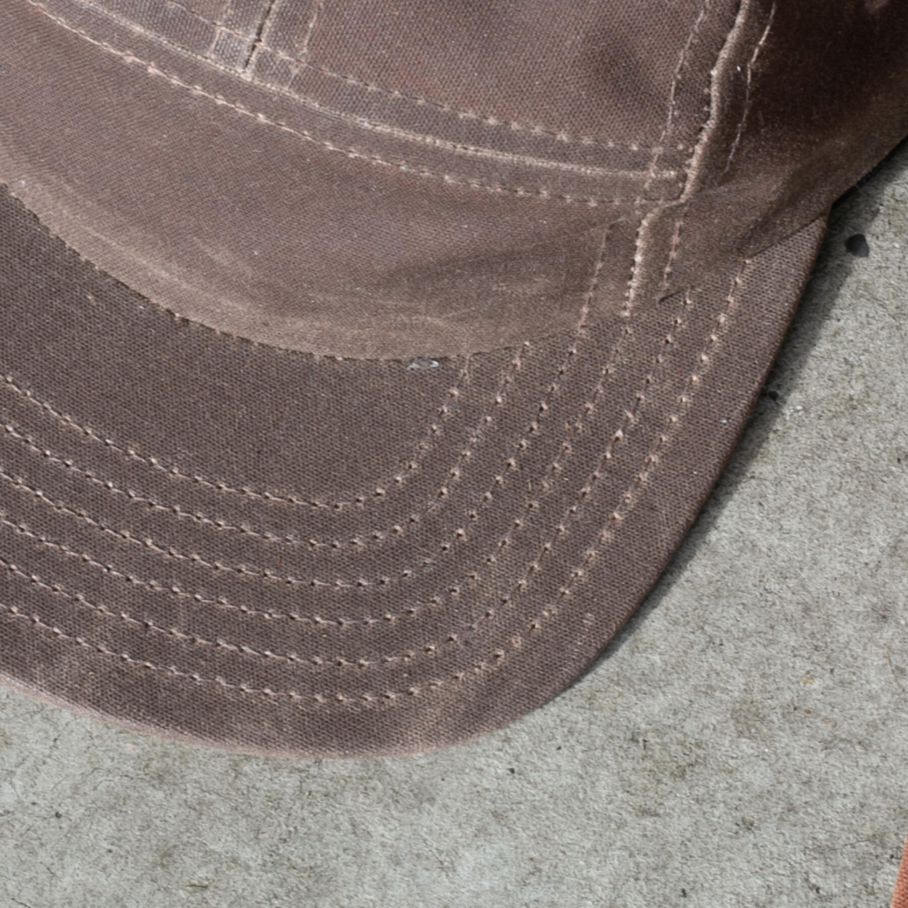 gustin camp hat - dark oak waxed canvas