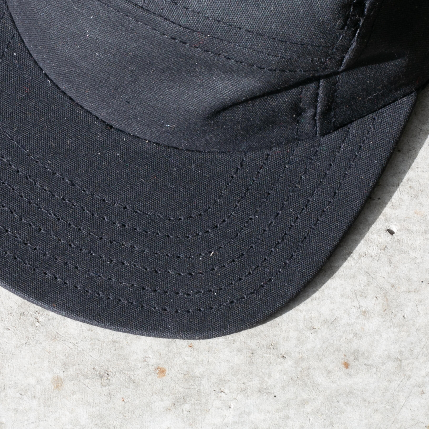 gustin camp hat - black waxed canvas