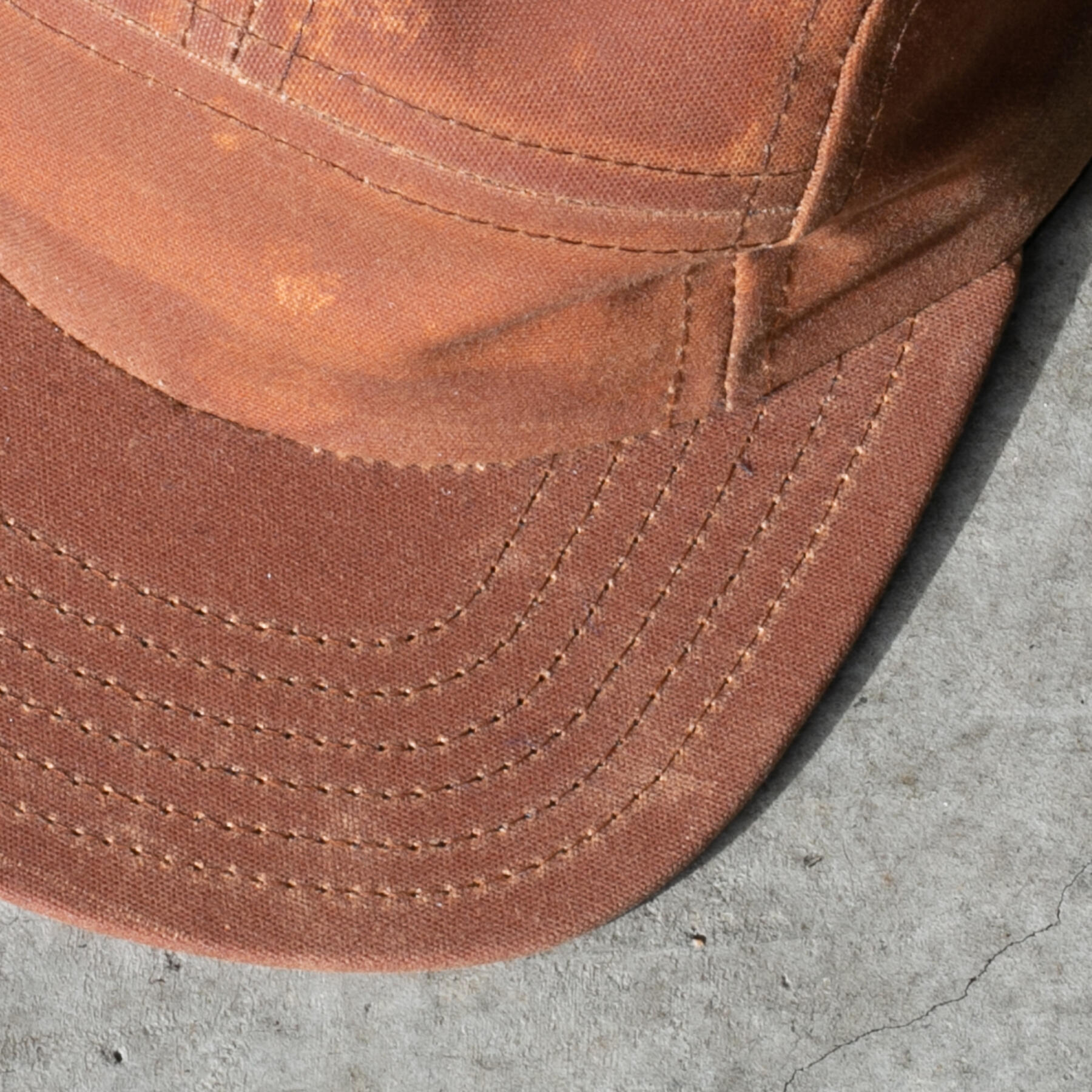 gustin camp hat - brown waxed canvas