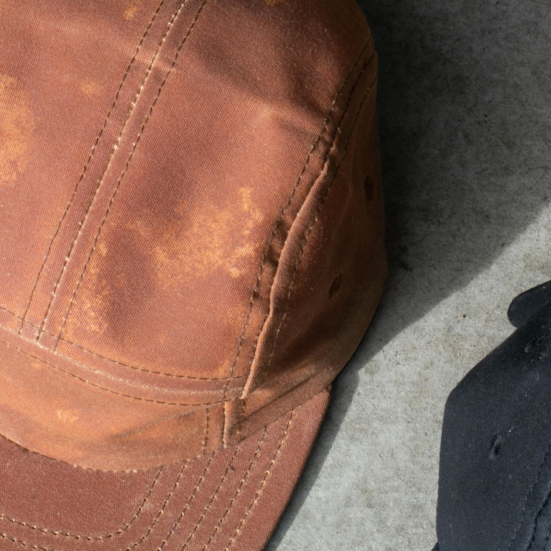 gustin camp hat - brown waxed canvas