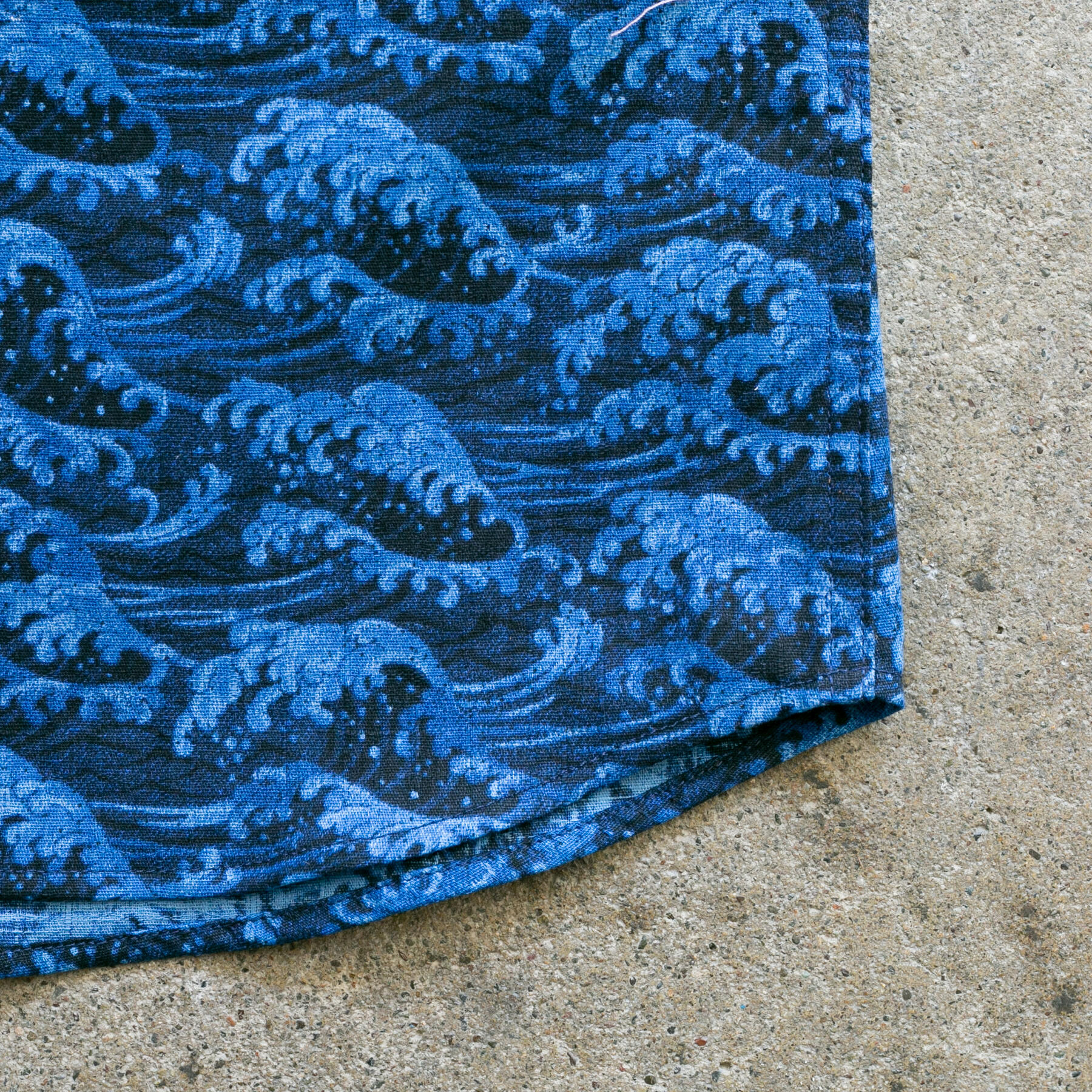 gustin #1000 bluescale waves short sleeve shirt