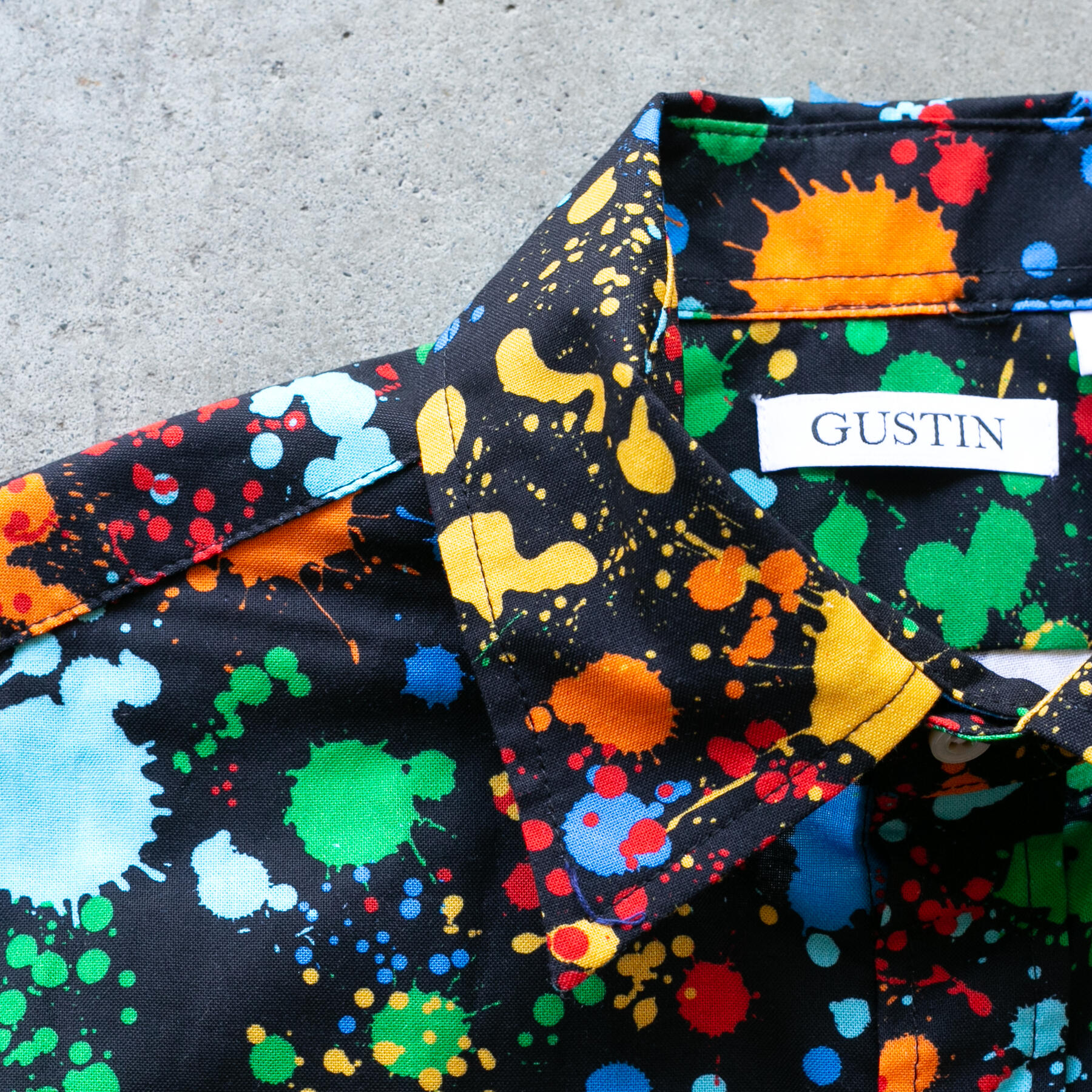 gustin #1210 paint splatter shirt