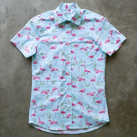 gustin #1218 retro flamingos shirt