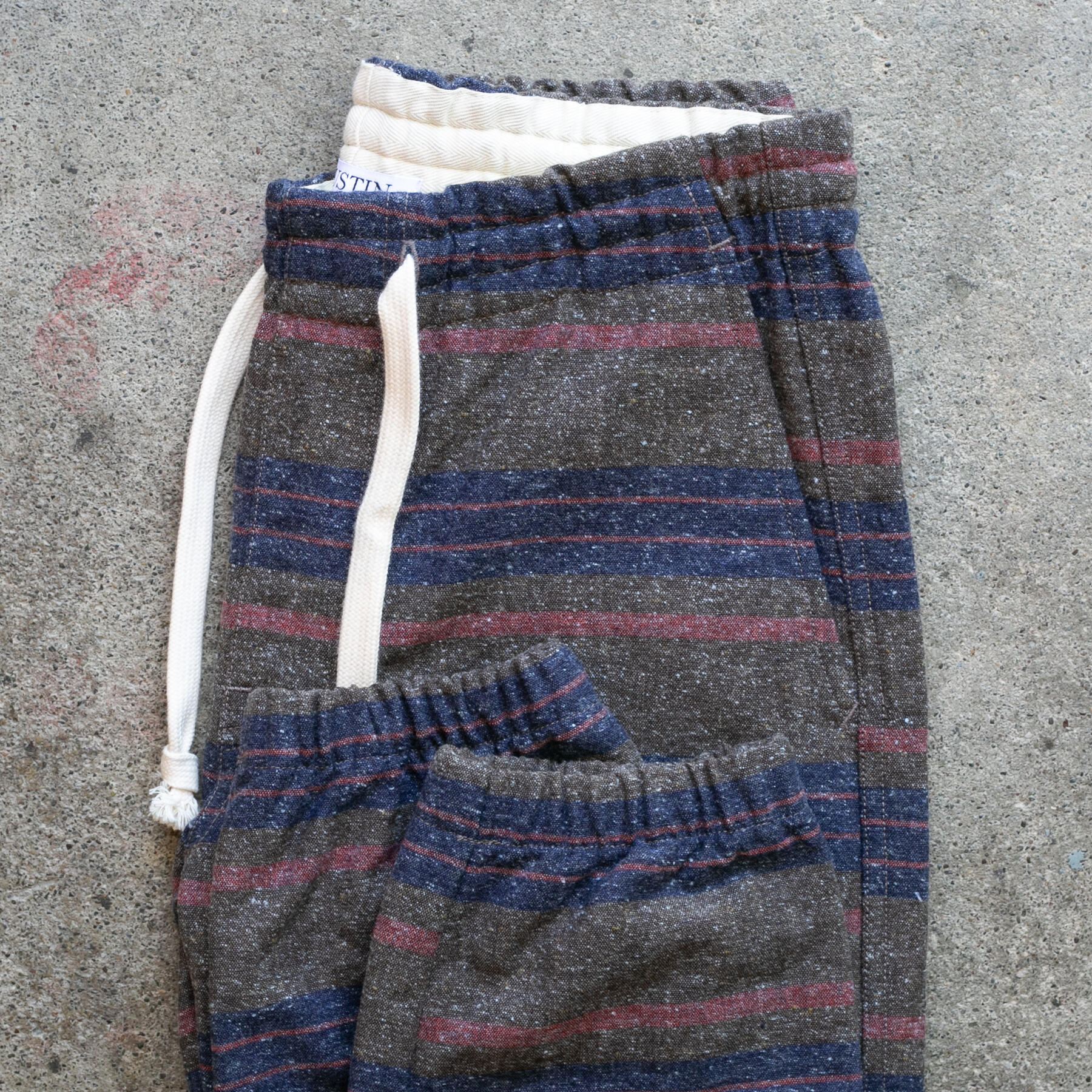 gustin saddle blanket x indigo joggers