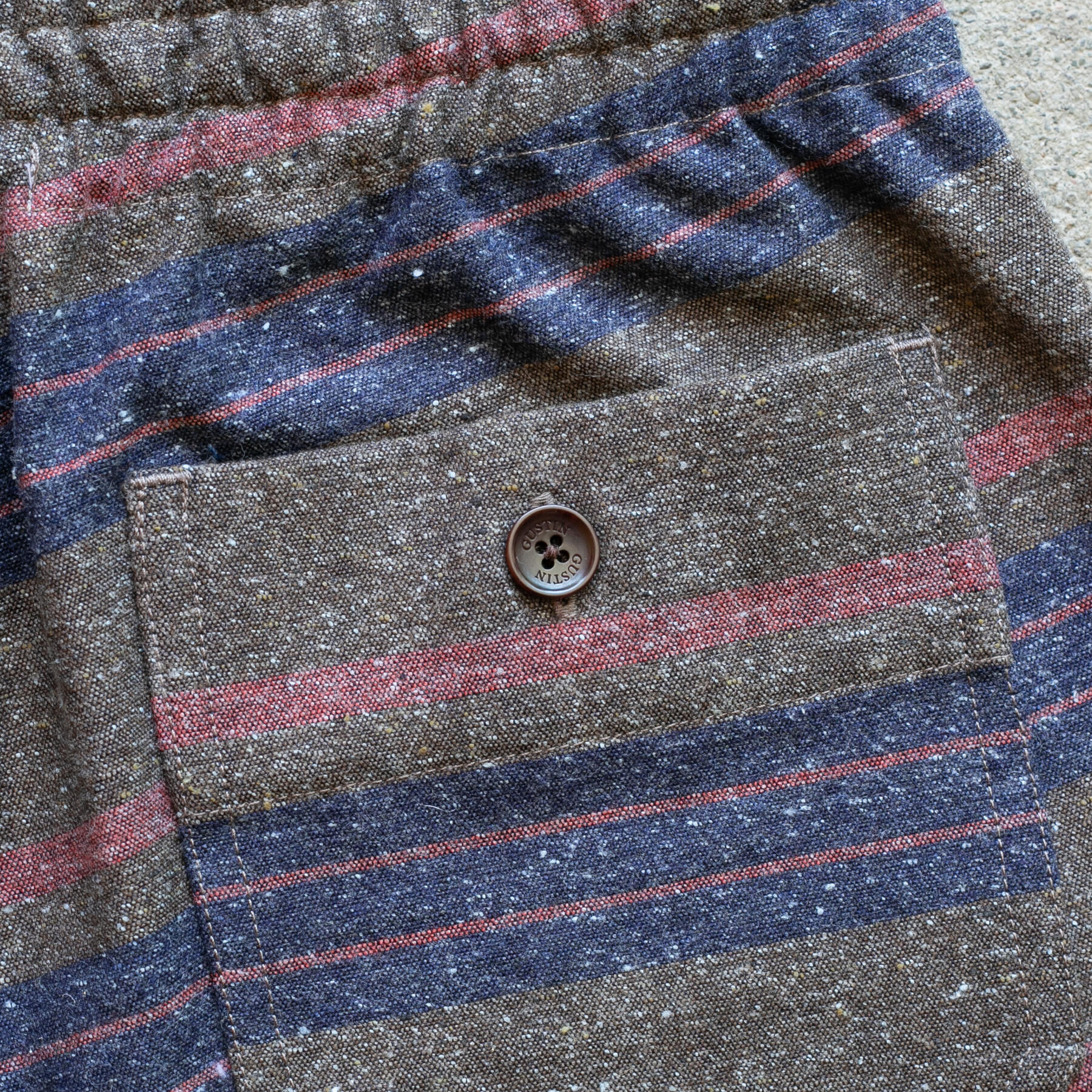gustin saddle blanket x indigo joggers