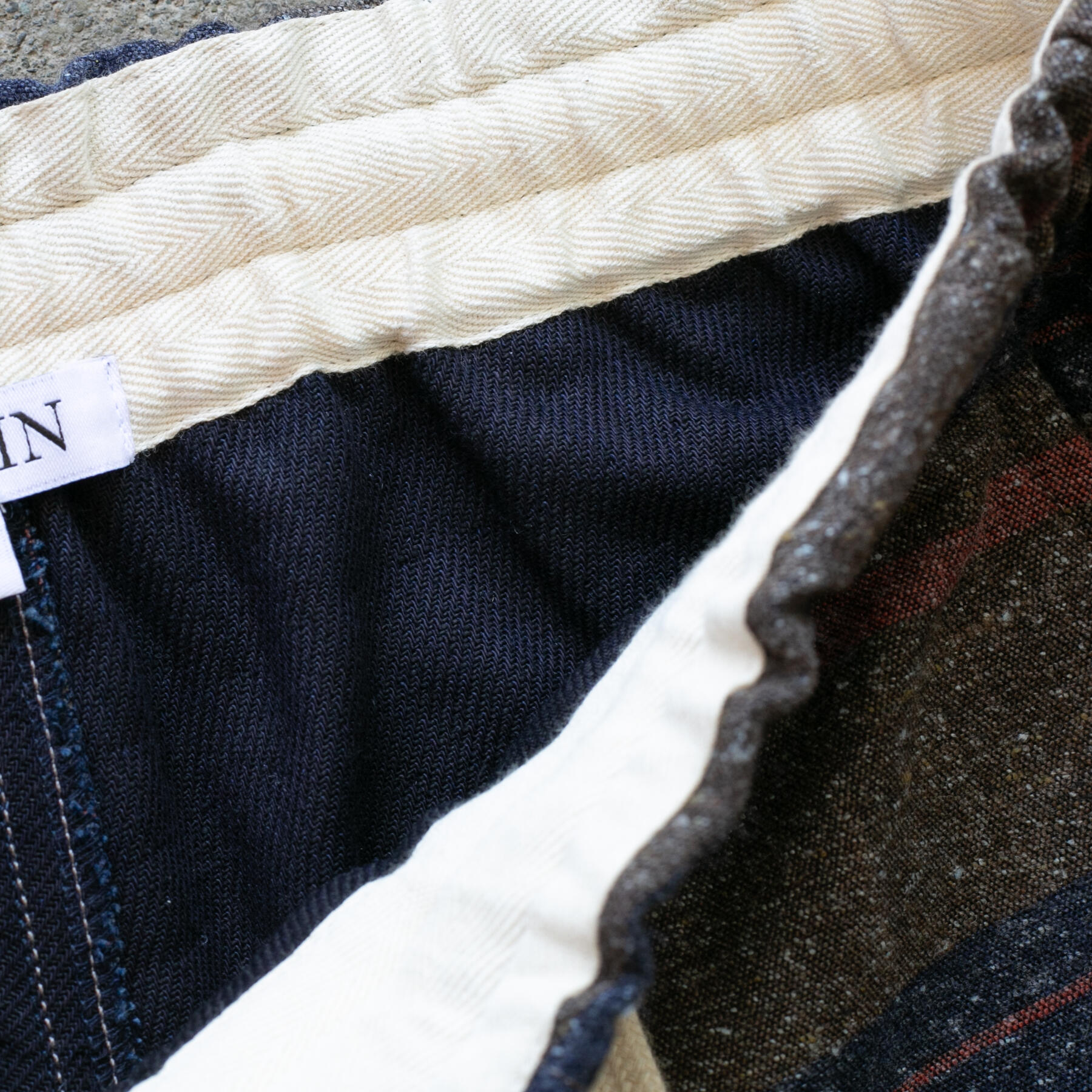 gustin saddle blanket x indigo joggers